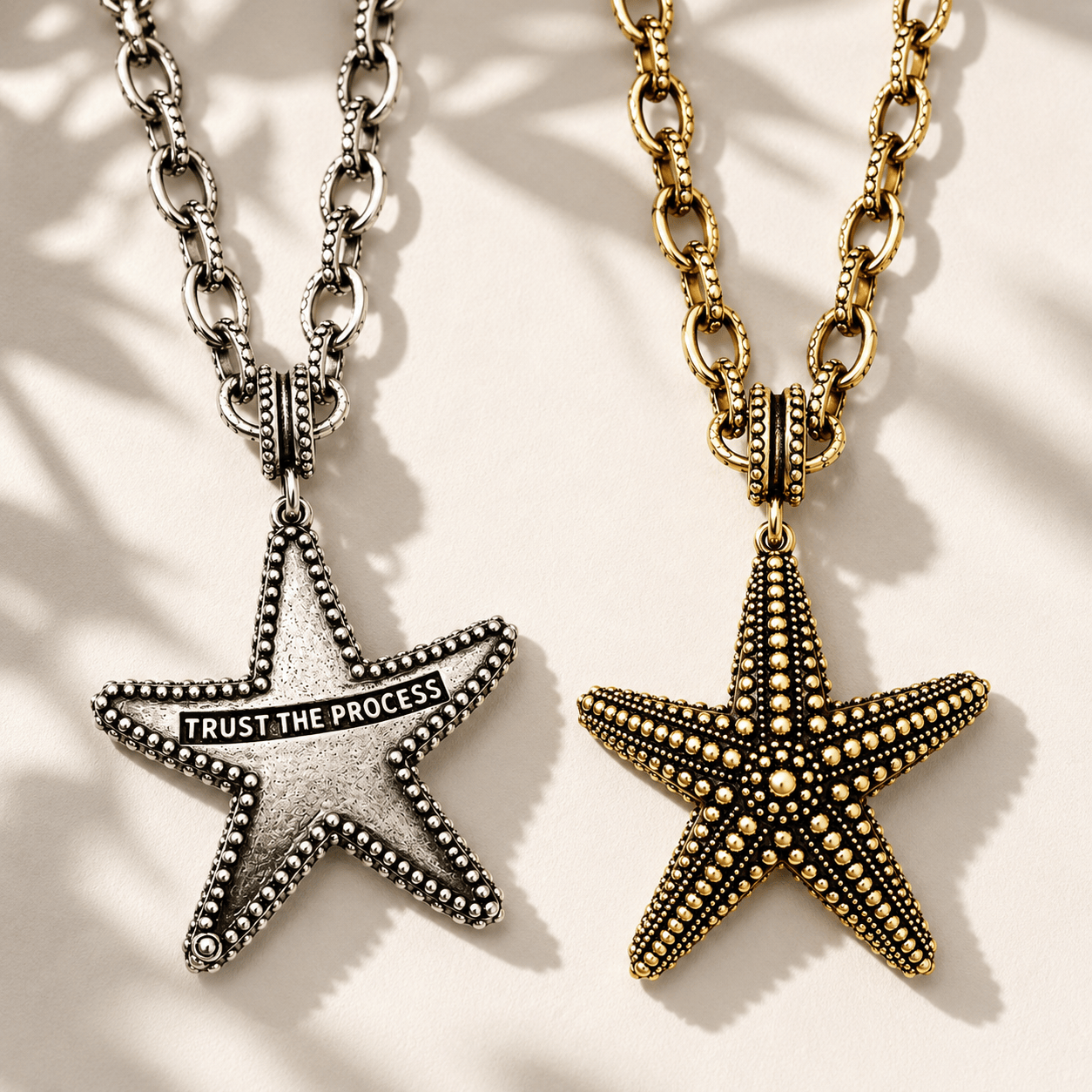 Trust the Process Starfish Adjustable Necklace