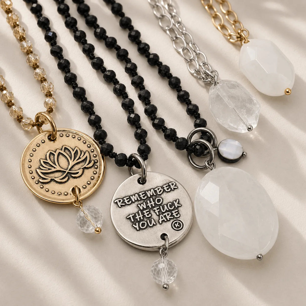 Remember Who The F*ck You Are Necklace Layering Set