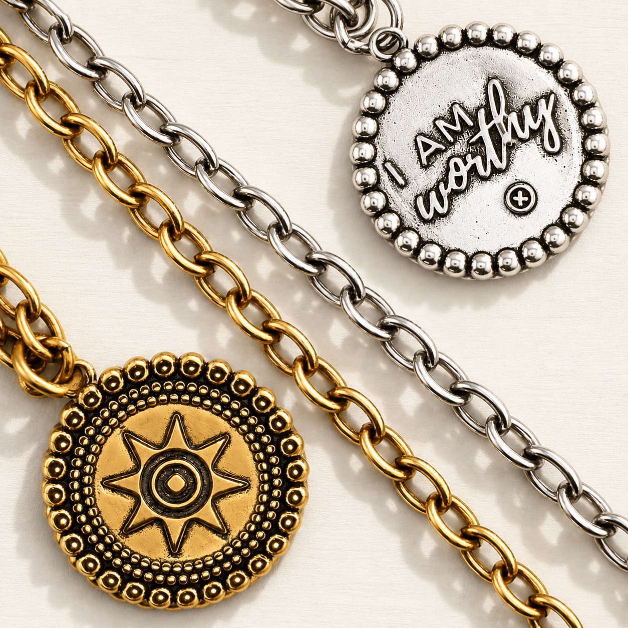 I Am Worthy Sun Essential Necklace
