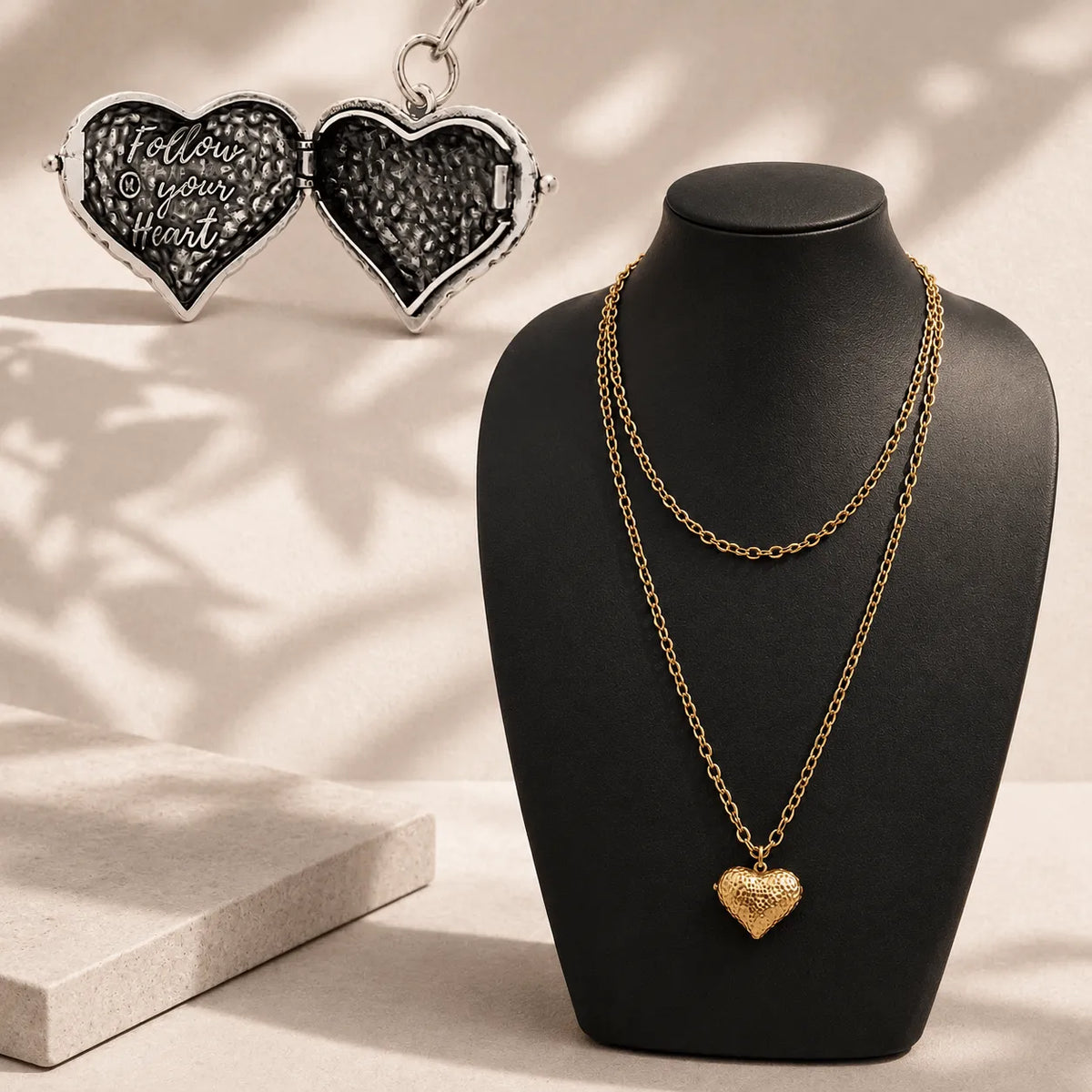Follow Your Heart Locket Essential Necklace