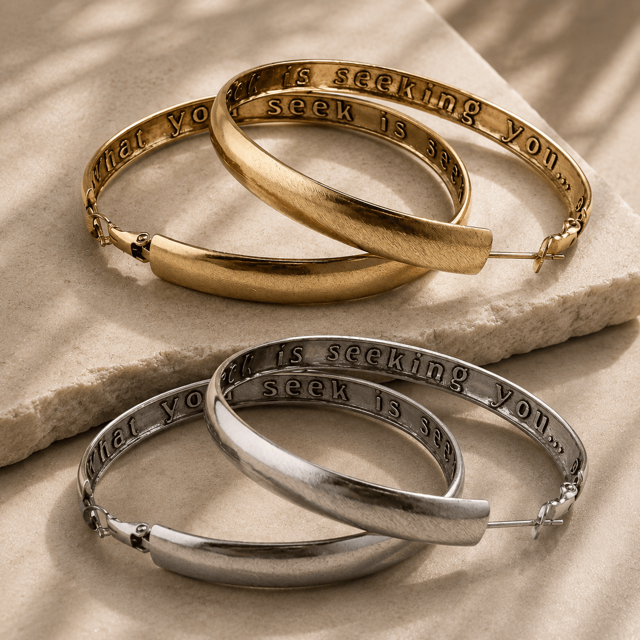 What You Seek Hoop Earrings