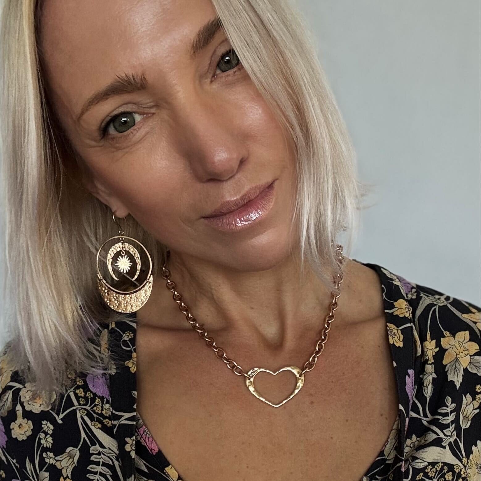 Love Open Heart Choker Necklace