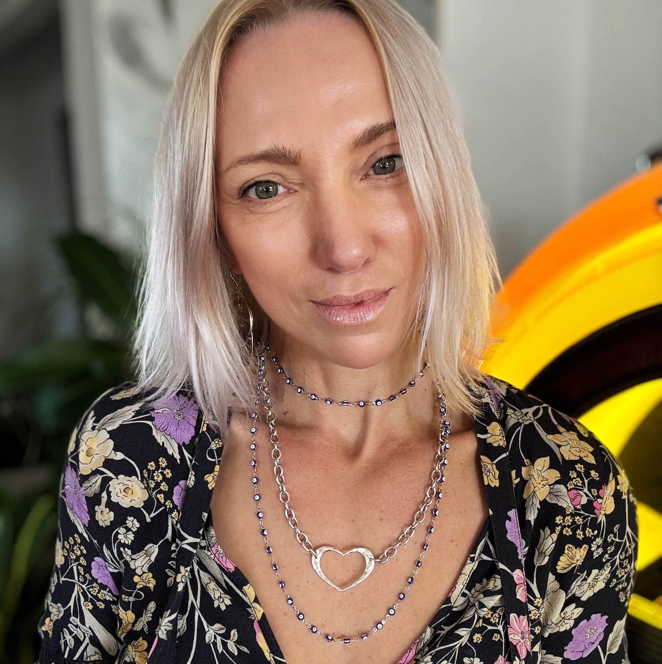 Love Open Heart Choker Necklace