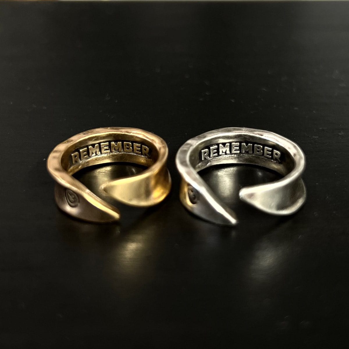 Remember Single Finish Adjustable Ring