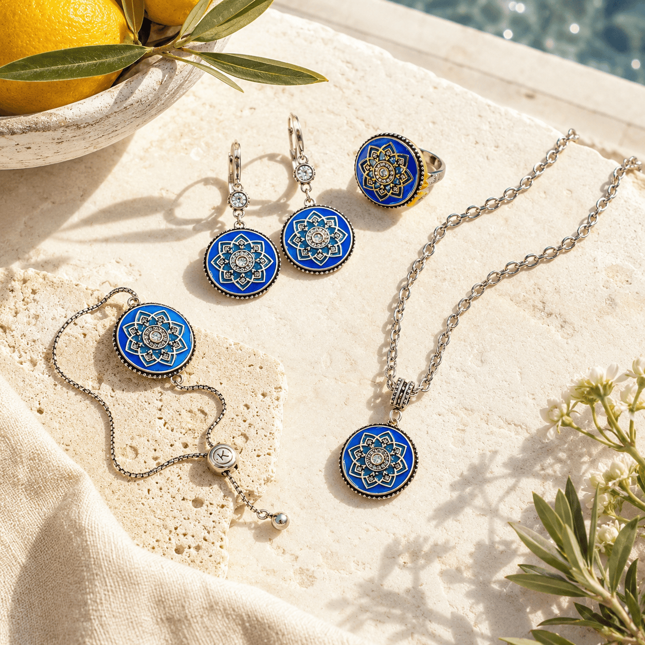 I Am Enough Mandala Chain Necklace