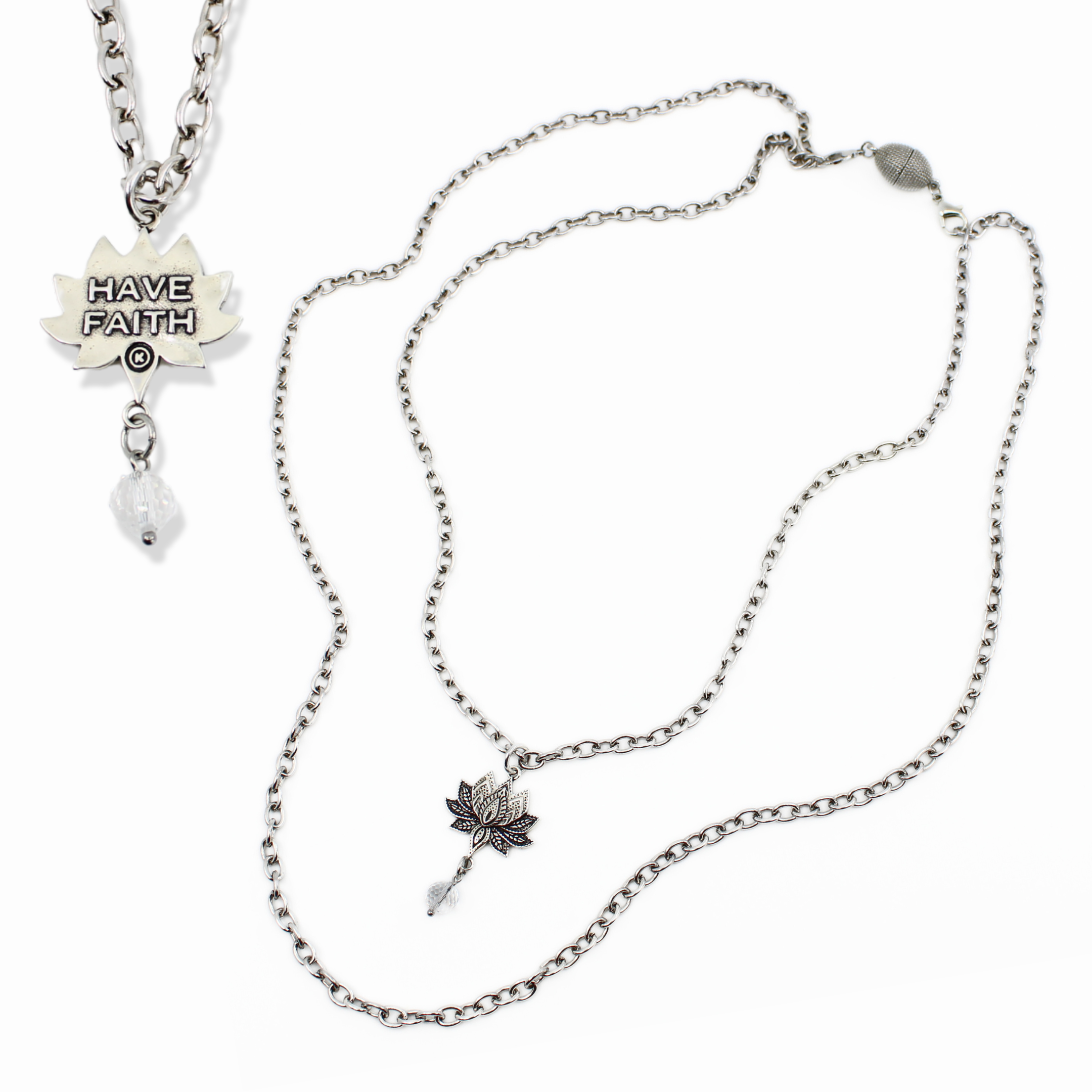 Have Faith Lotus Essential Necklace
