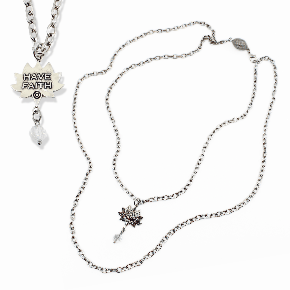Have Faith Lotus Essential Necklace