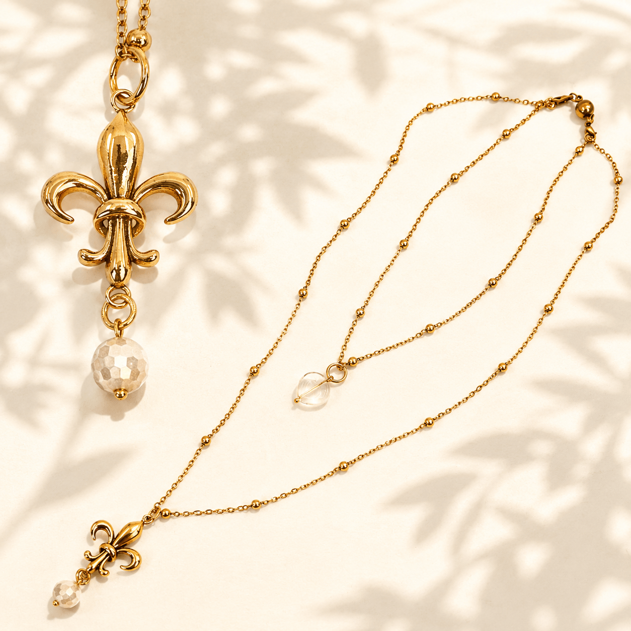 Love Fleur-de-Lis Dainty Necklace