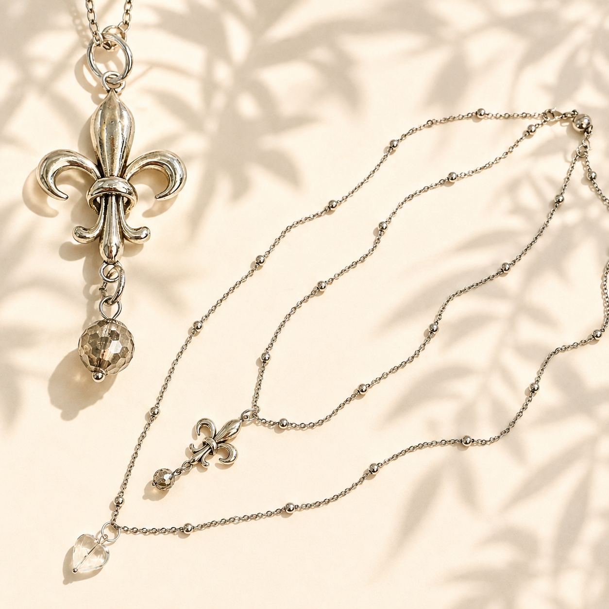 Love Fleur-de-Lis Dainty Necklace