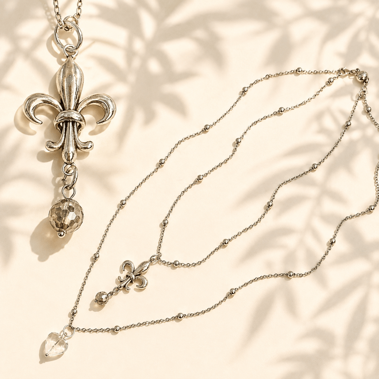Love Fleur-de-Lis Dainty Necklace