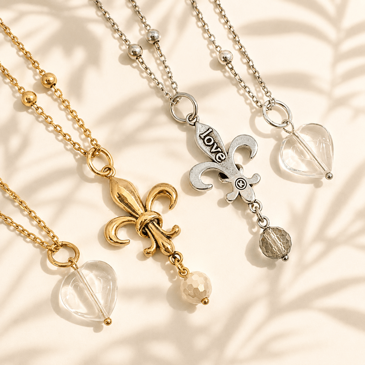 Love Fleur-de-Lis Dainty Necklace