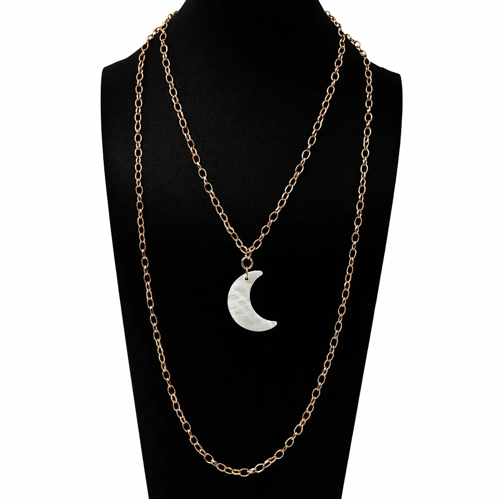 Moon Layering Chain Necklace