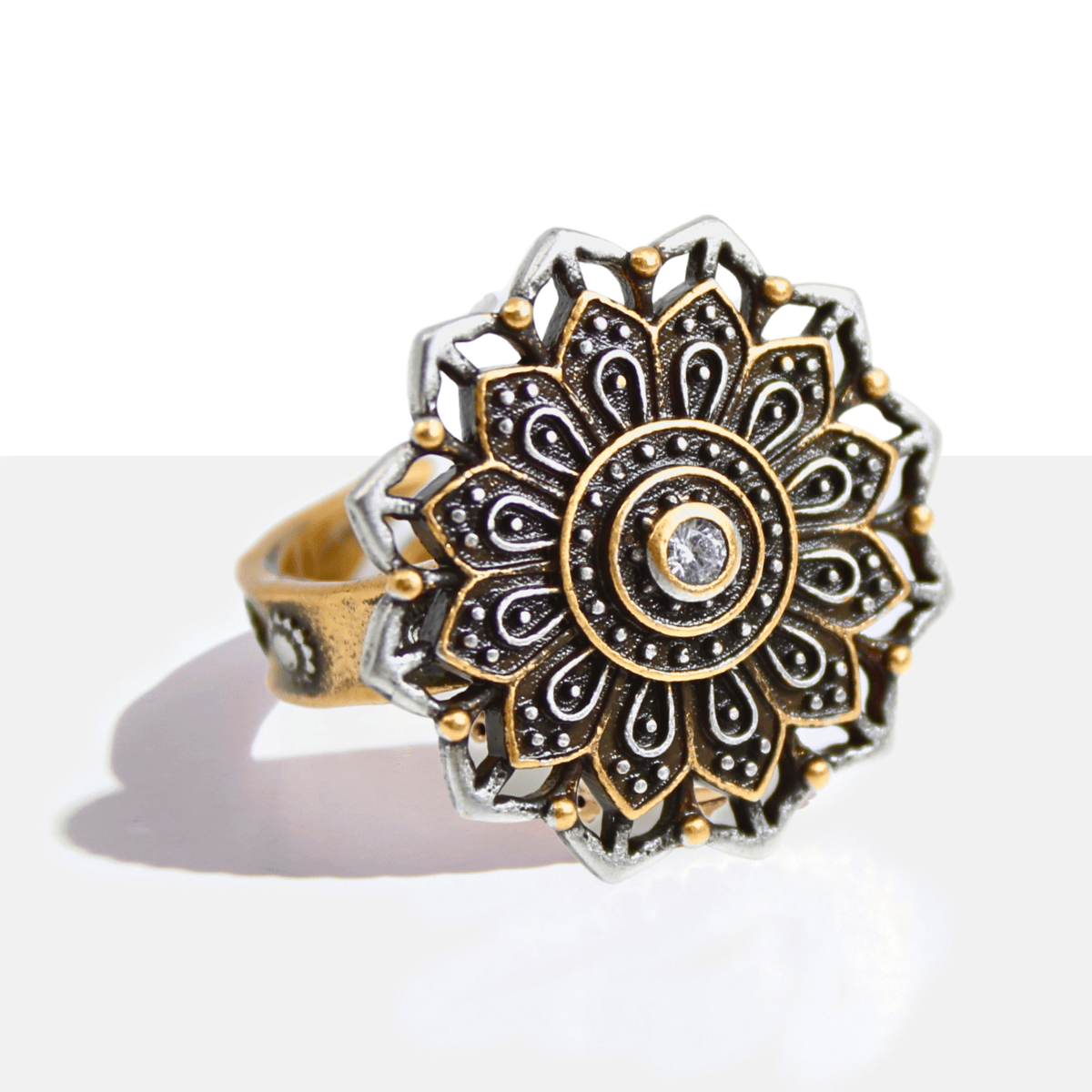 Remember Who You Are Flower Mandala Ring