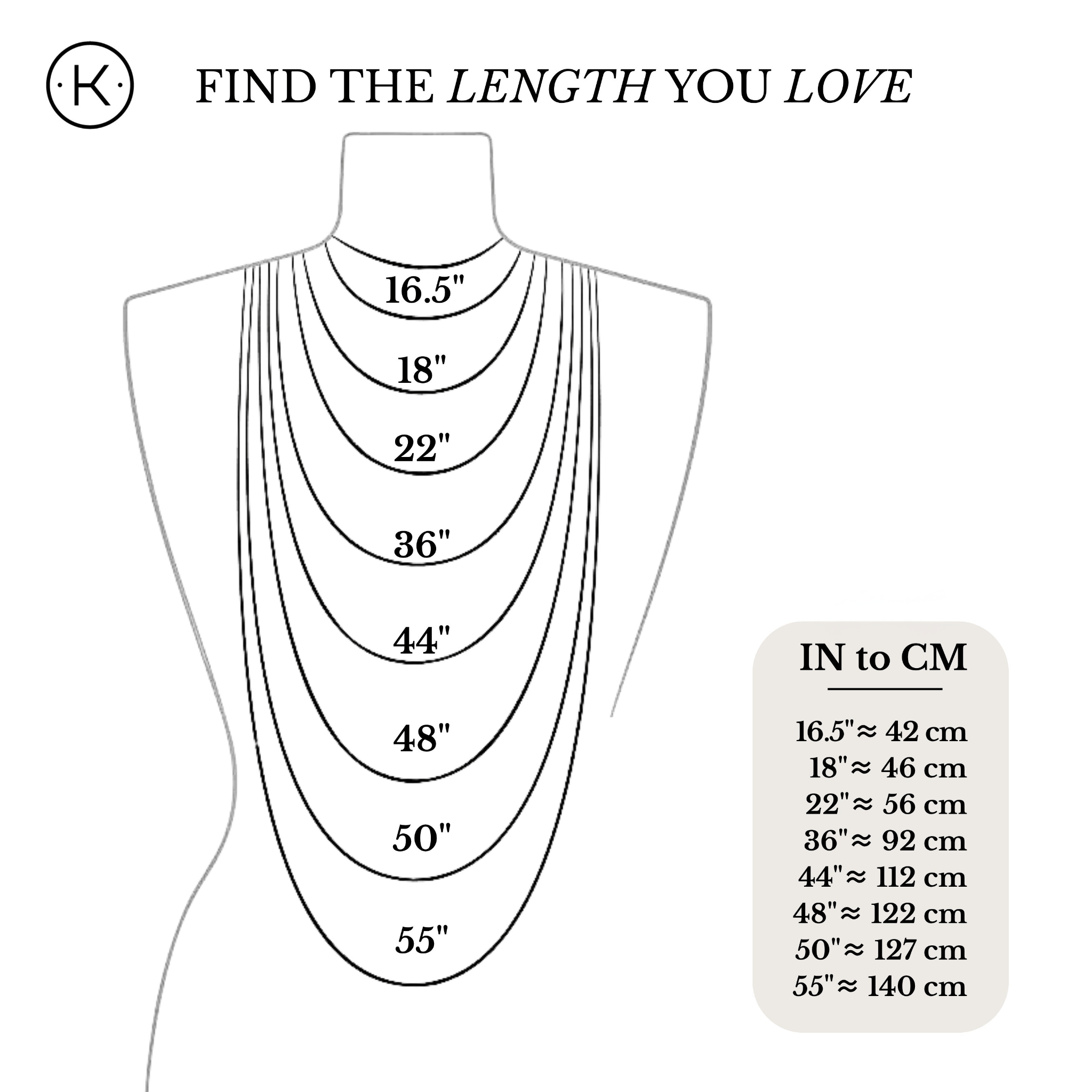 Necklace Size Guide