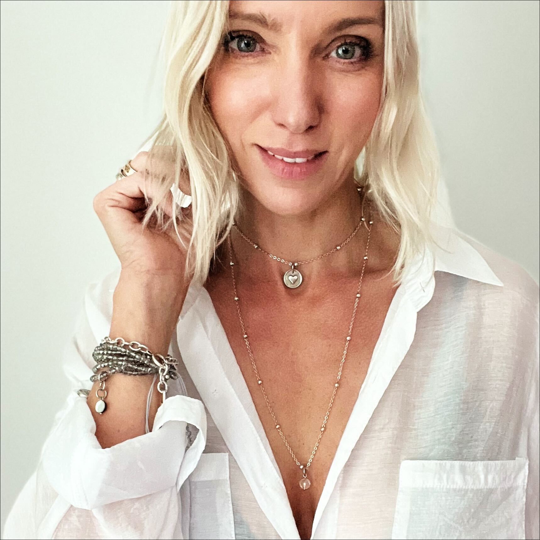 I Am Enough Heart Dainty Necklace