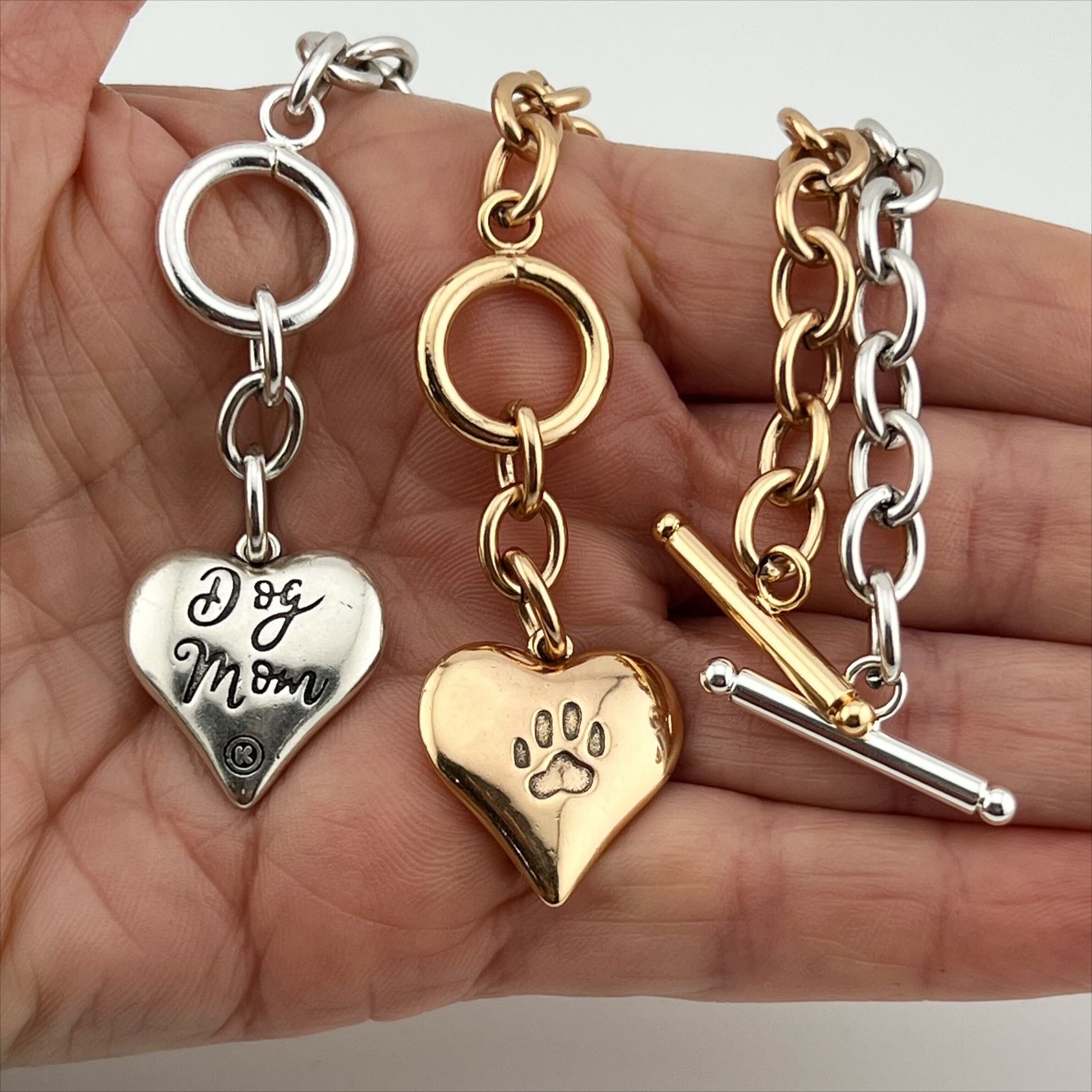 Paw Heart Chain Bracelet