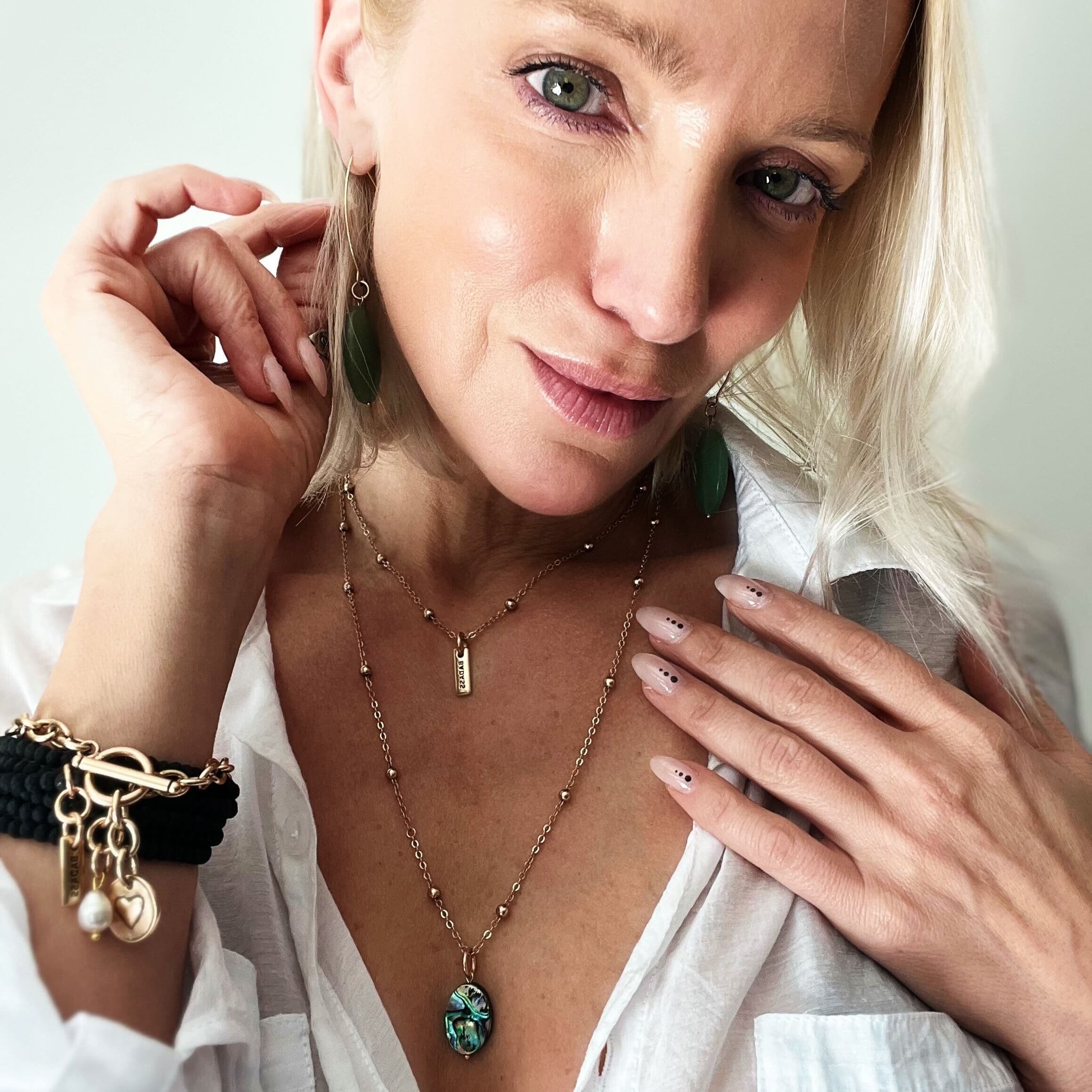 Badass Abalone Dainty Necklace