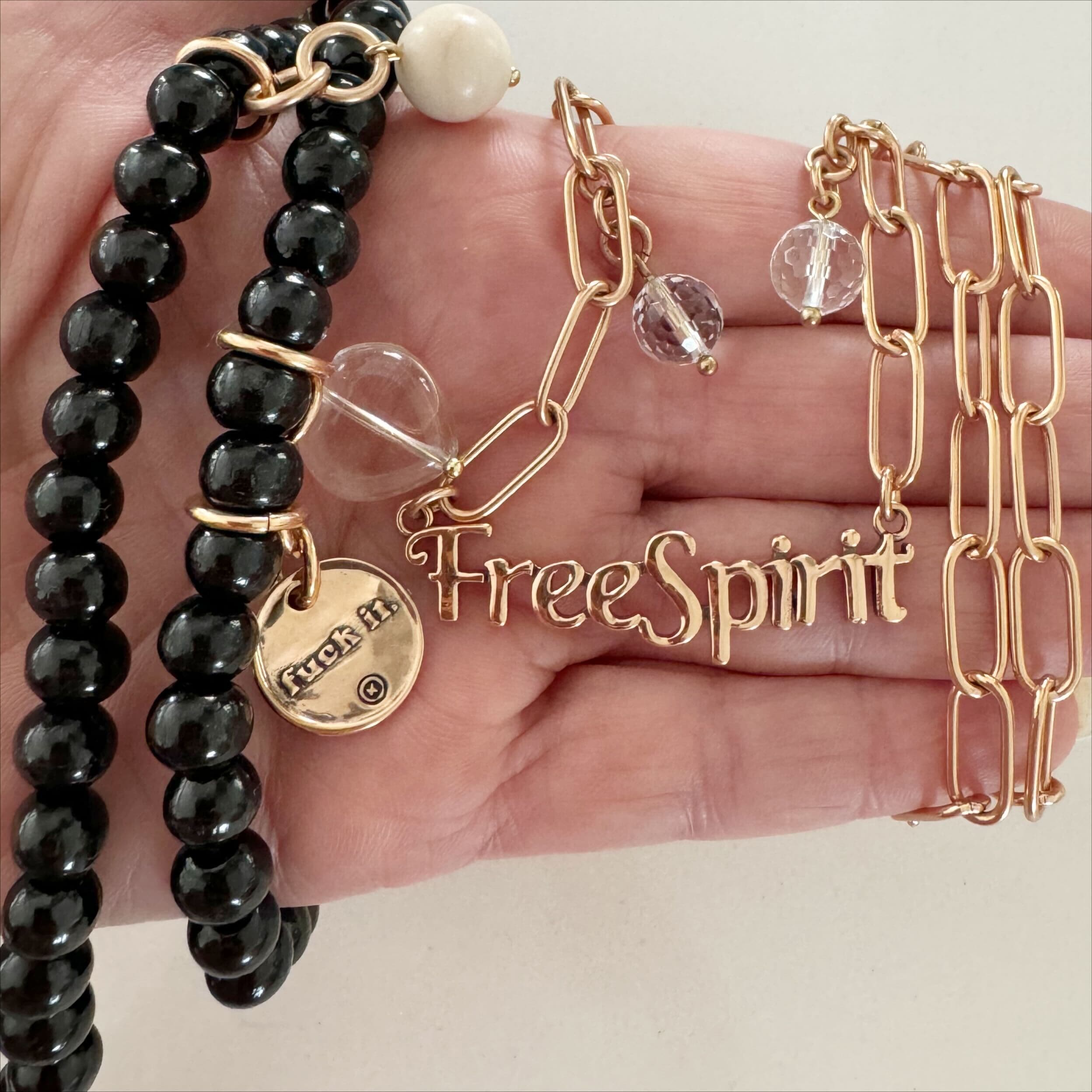 F*ck it Free Spirit Wood Boho Wrap Set