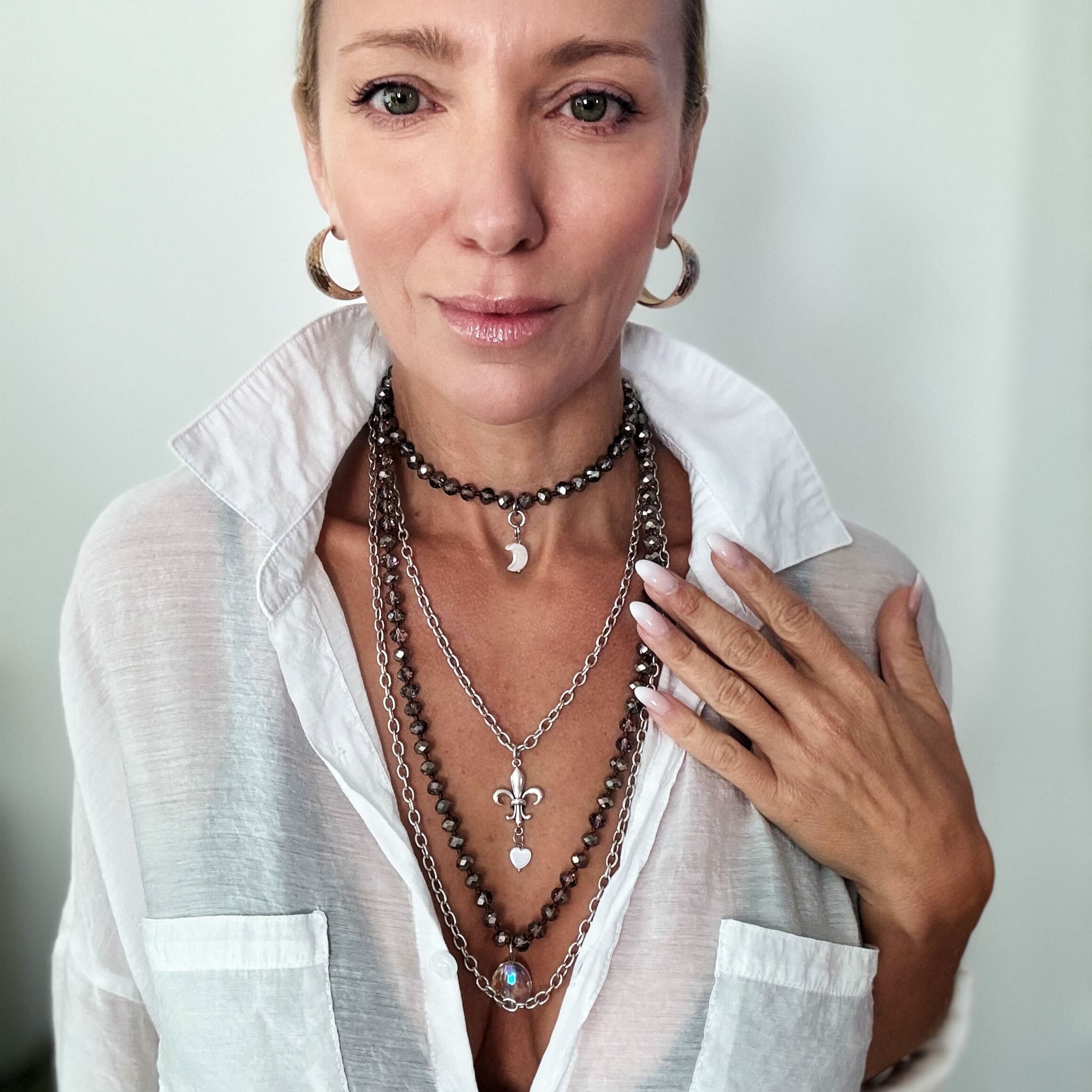 Love Fleur de Lis Fusion Necklace Duo Bundle