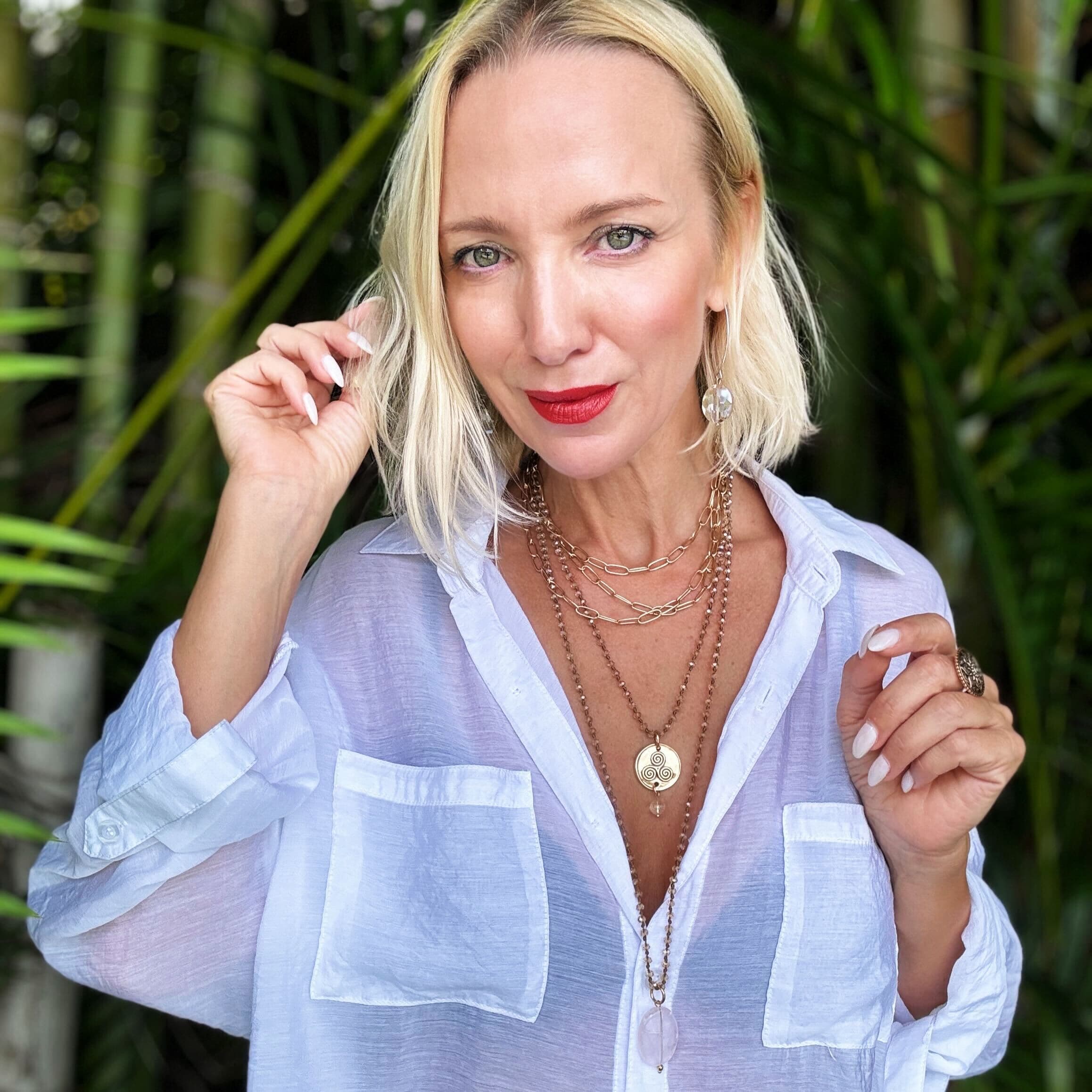 My Intuition Is My Superpower Triskelion Necklace Layering Set