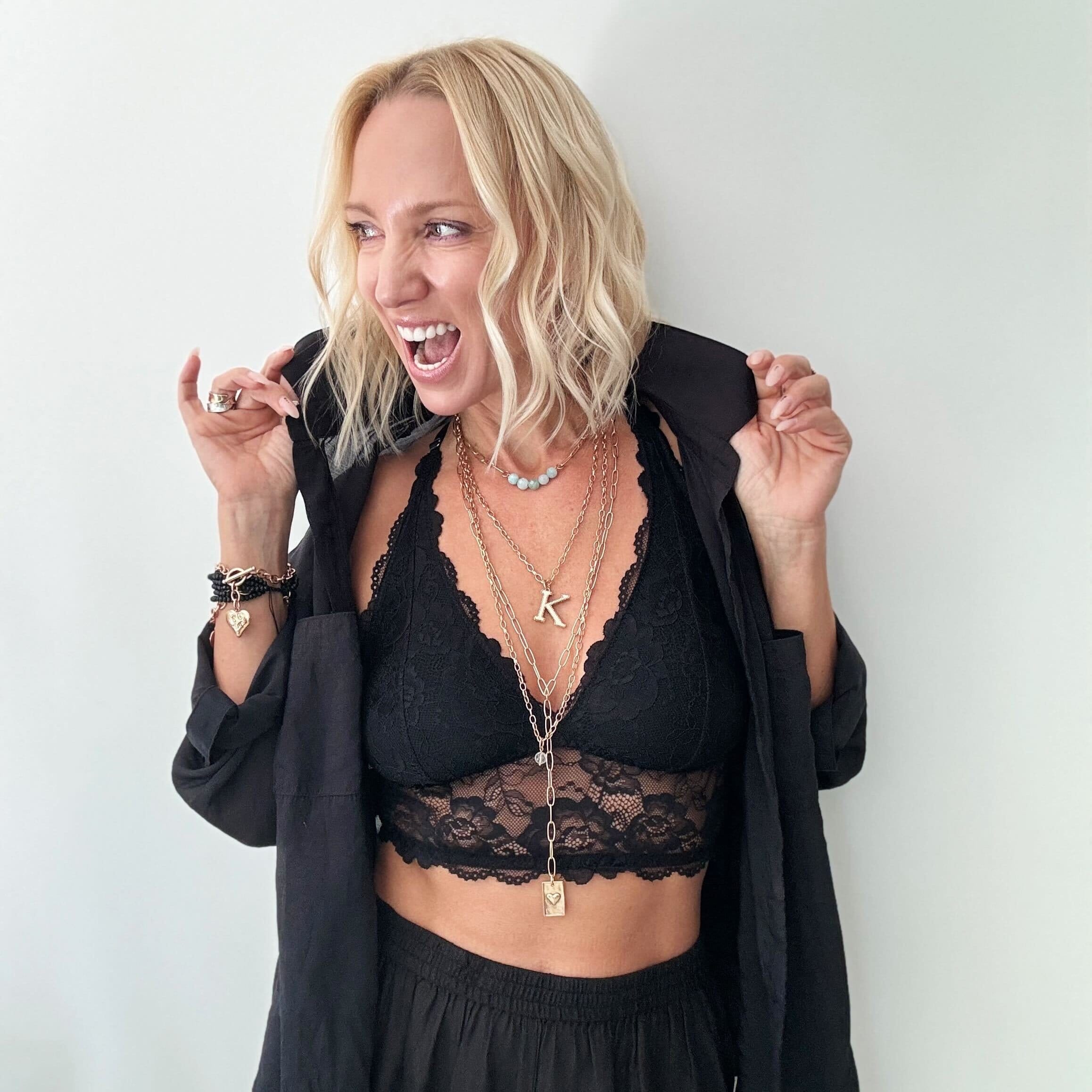You Are Doing F*cking Great Heart Lariat Necklace