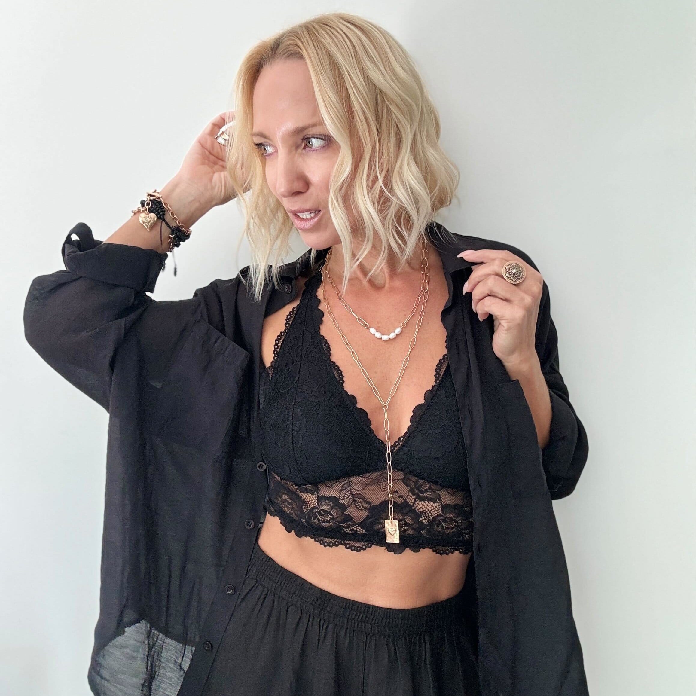 You Are Doing F*cking Great Heart Lariat Necklace