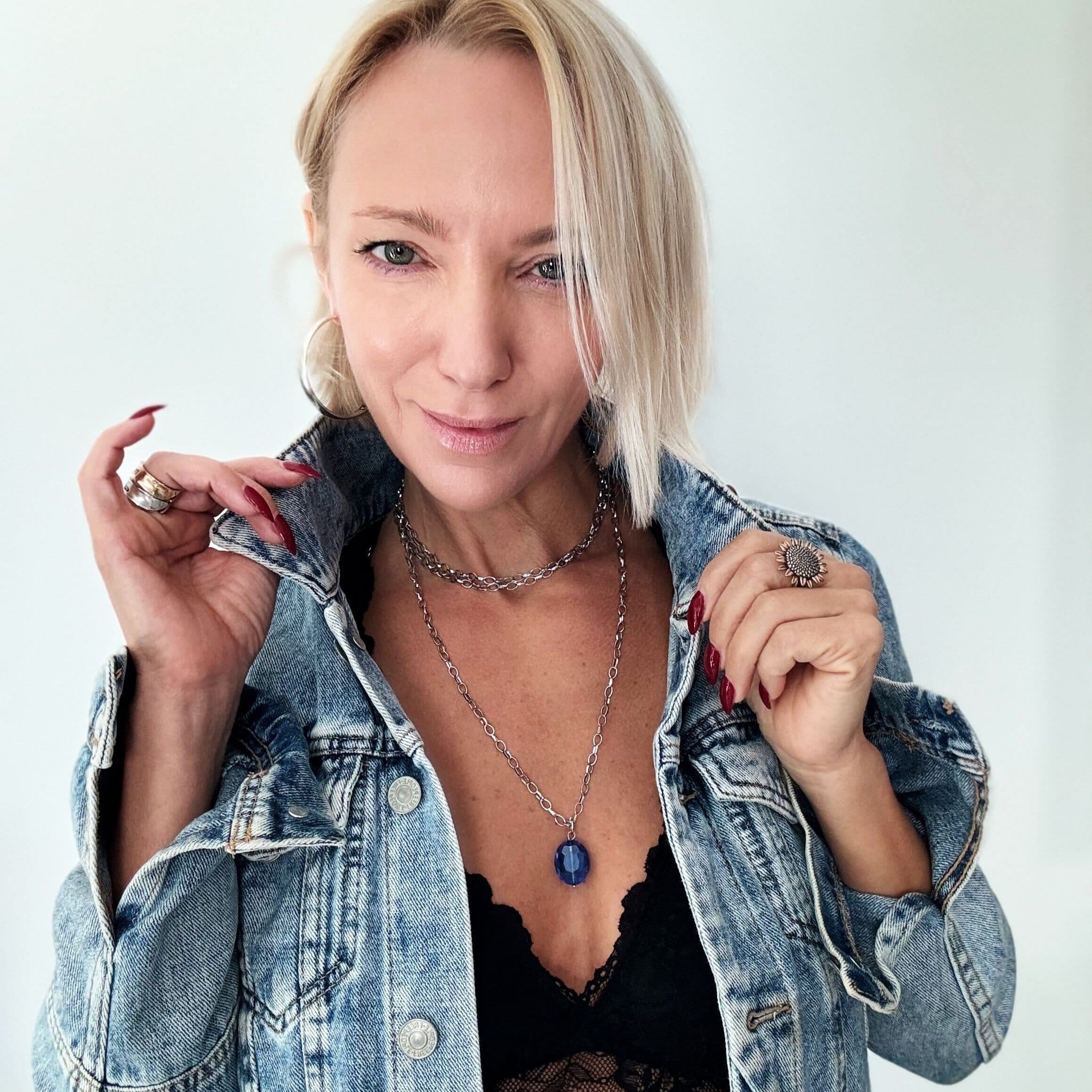 Crystal Layering Chain Necklace