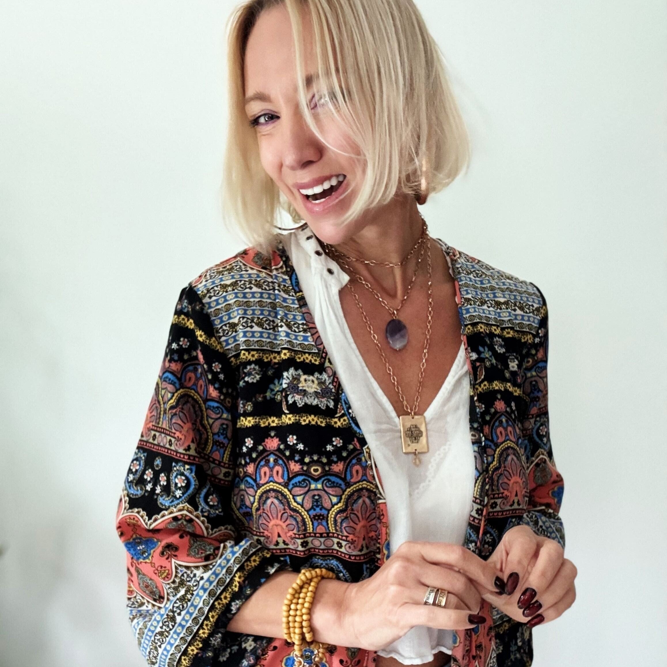 I Am Divinely Guided Triple Moon Original Necklace