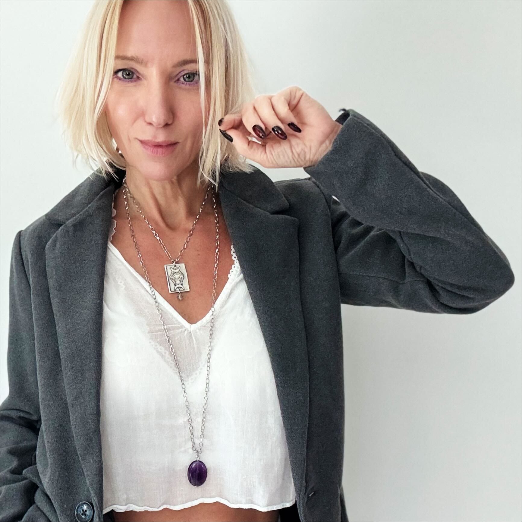 I Am Divinely Guided Triple Moon Original Necklace