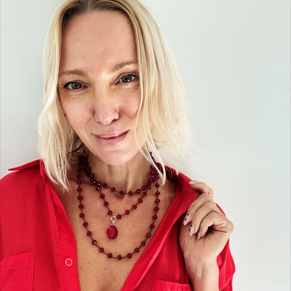 Today I Choose Joy Flower Rosary Layering Set