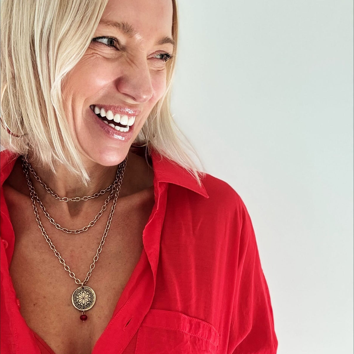 Today I Choose Joy Flower Rosary Layering Set