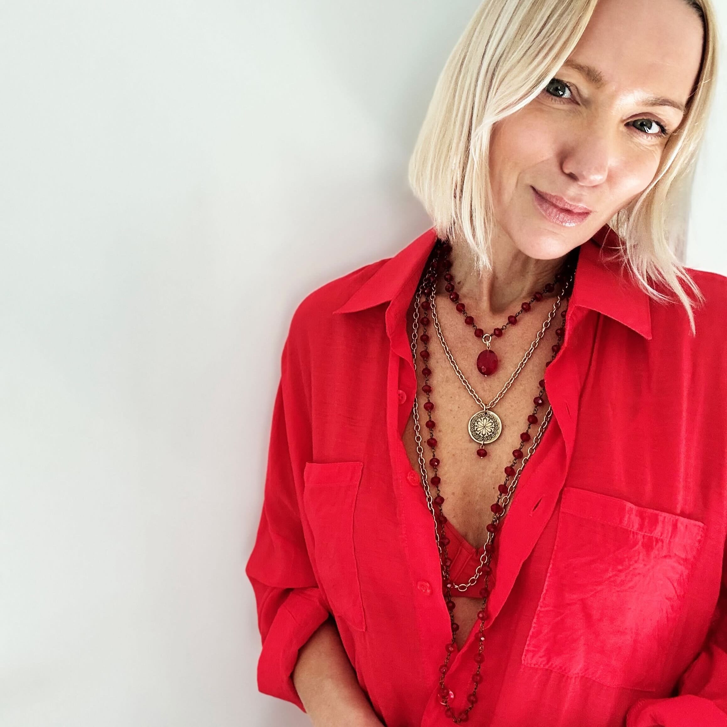 Today I Choose Joy Flower Rosary Layering Set