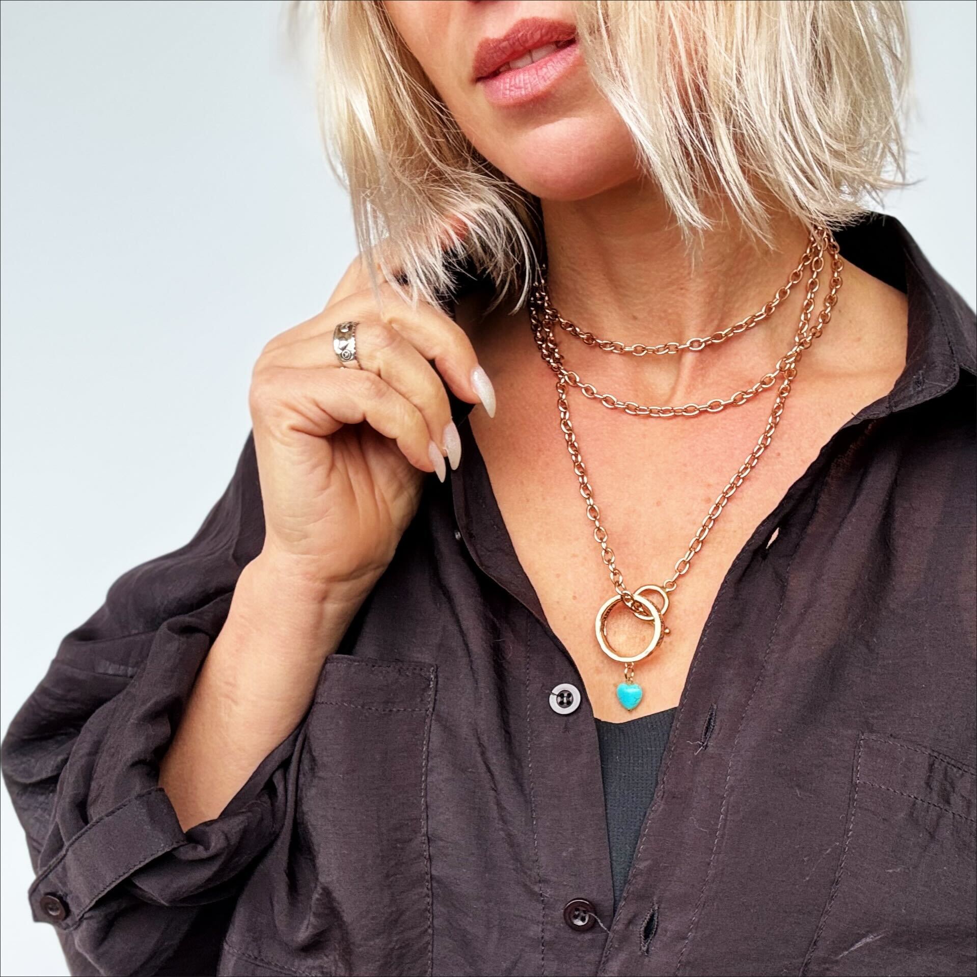 When You Focus on Good The Good Gets Better Ring Multifunctional Necklace