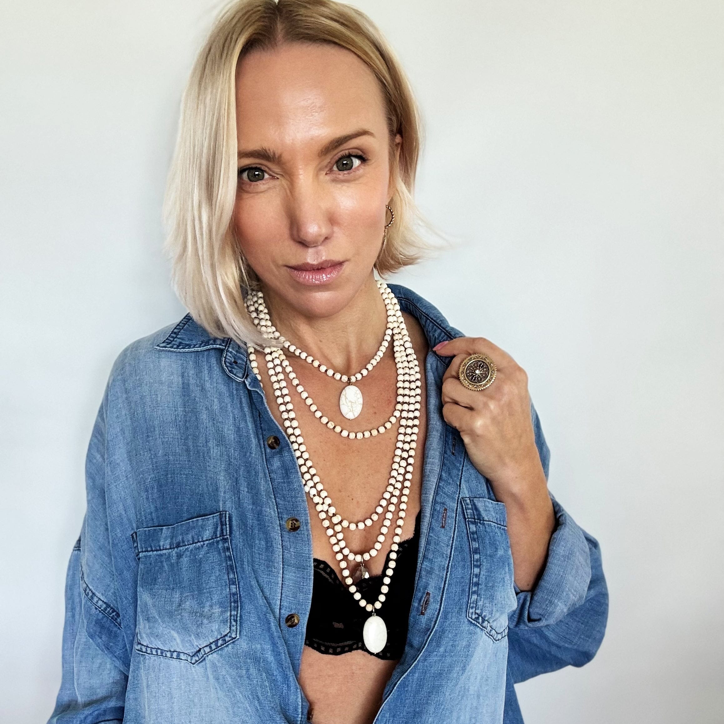Stone Layering Necklace