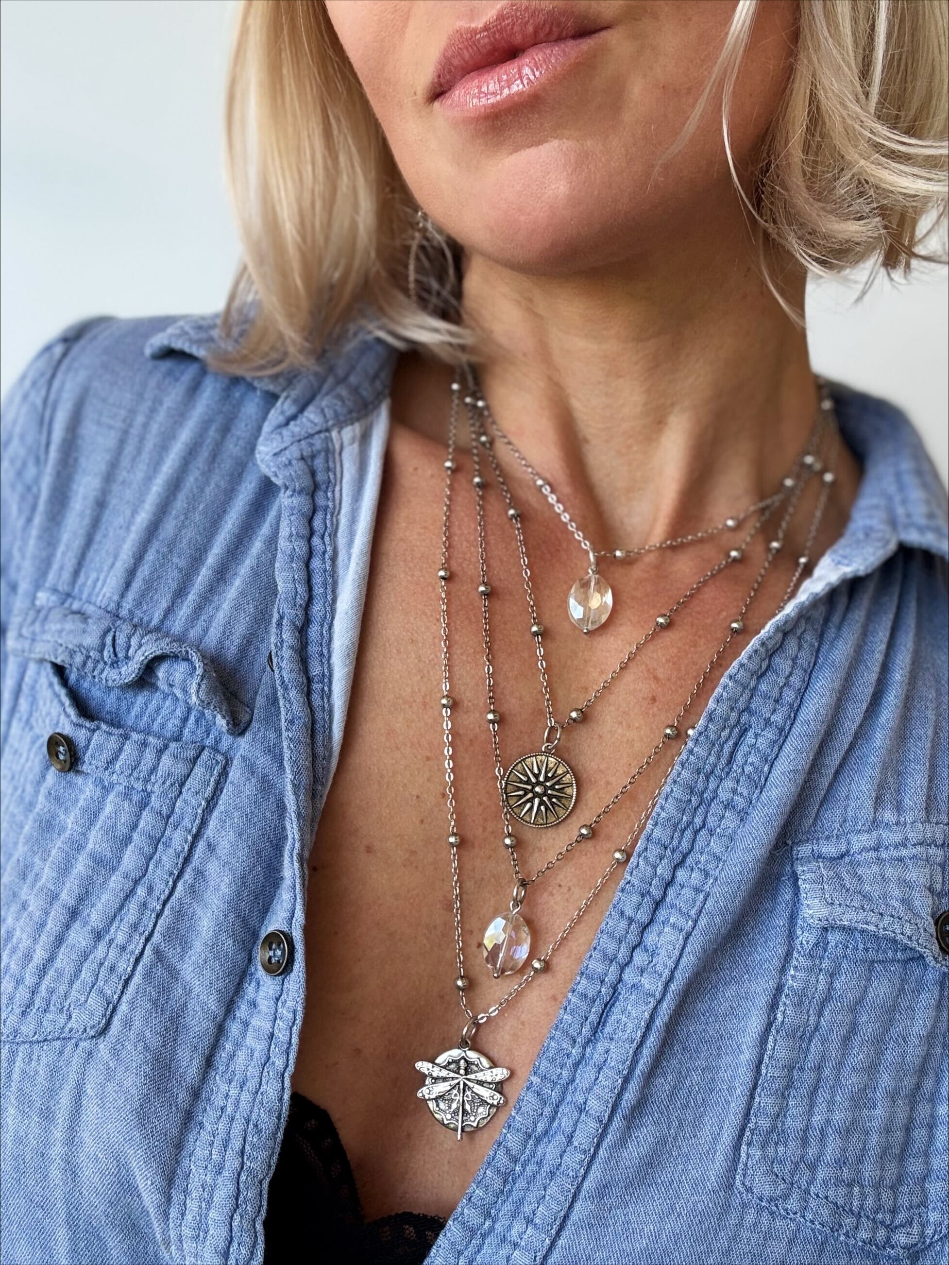 All Is Well Dragonfly Dainty Necklace