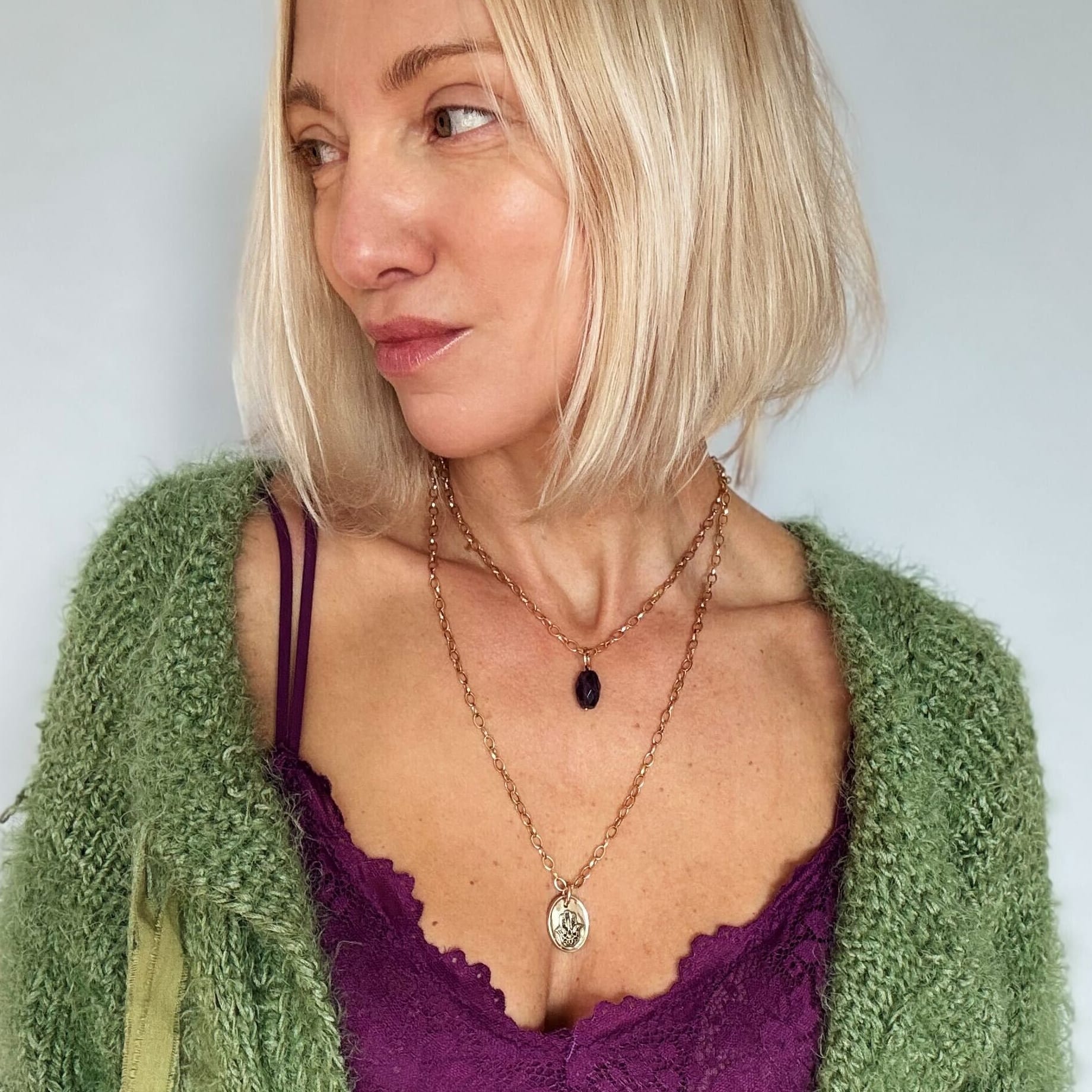 My Thoughts Create My Reality Dainty Necklace