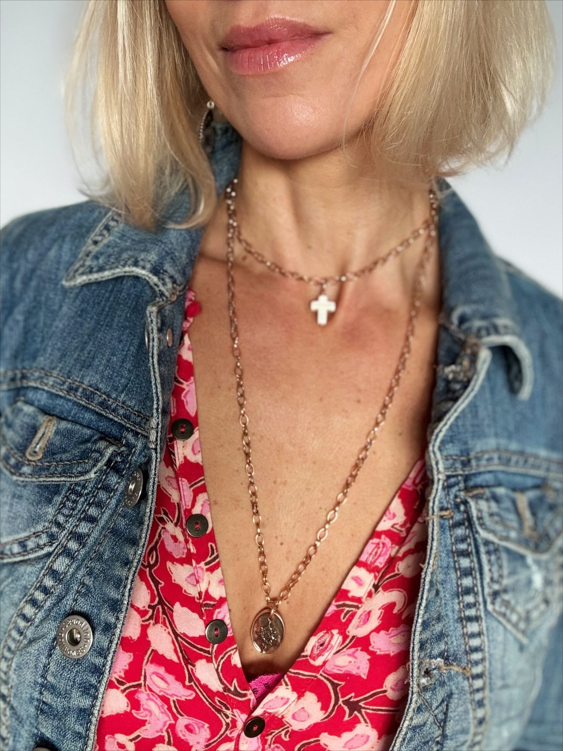 Be the Light Cross Dainty Necklace