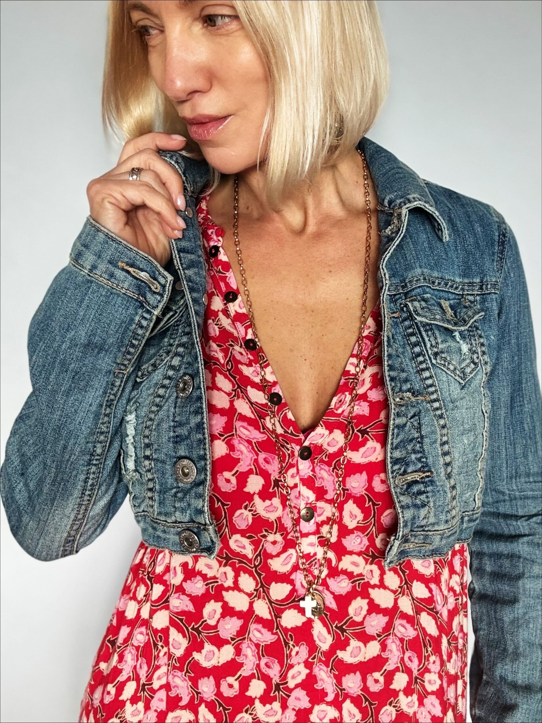Be the Light Cross Dainty Necklace