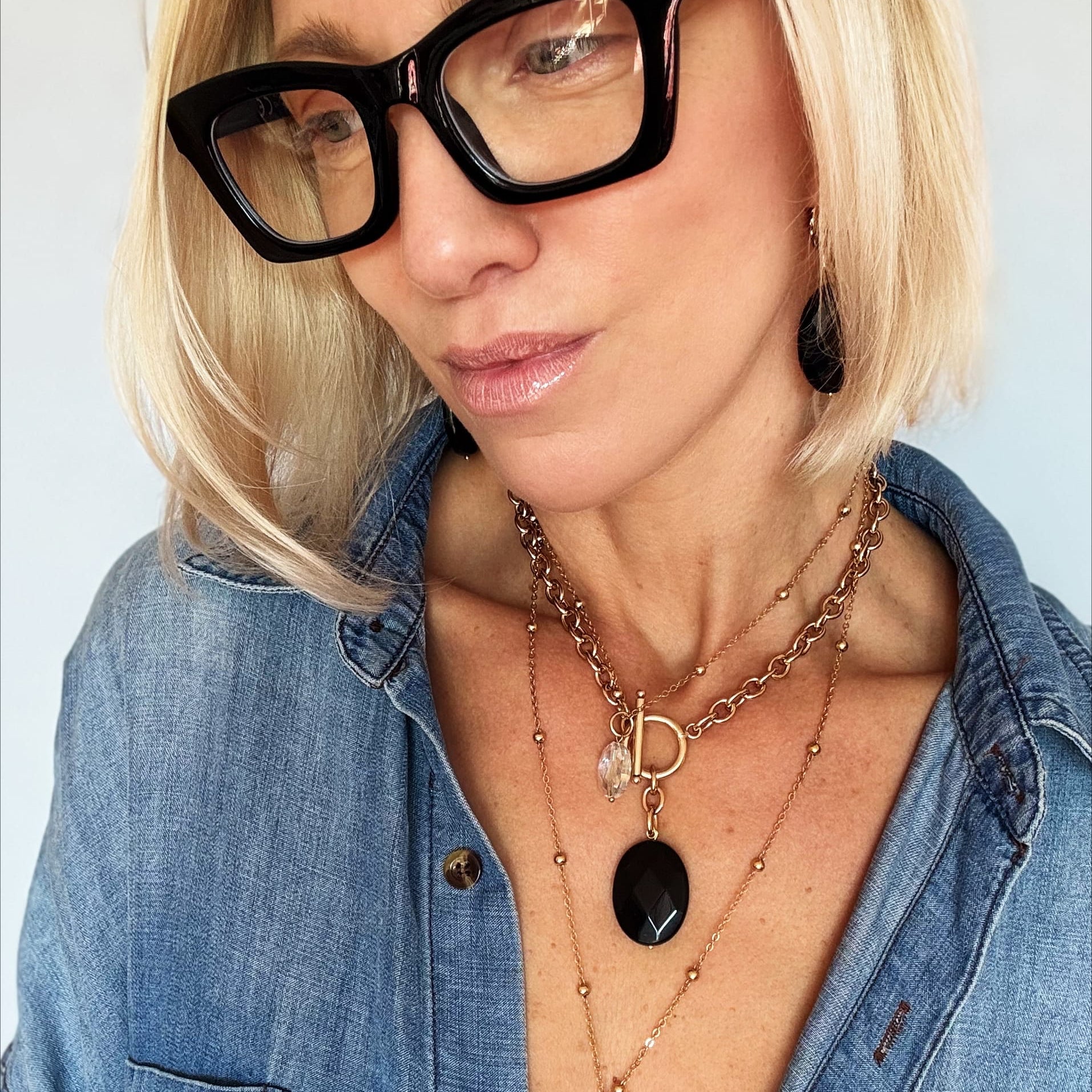 Black Onyx Choker Necklace