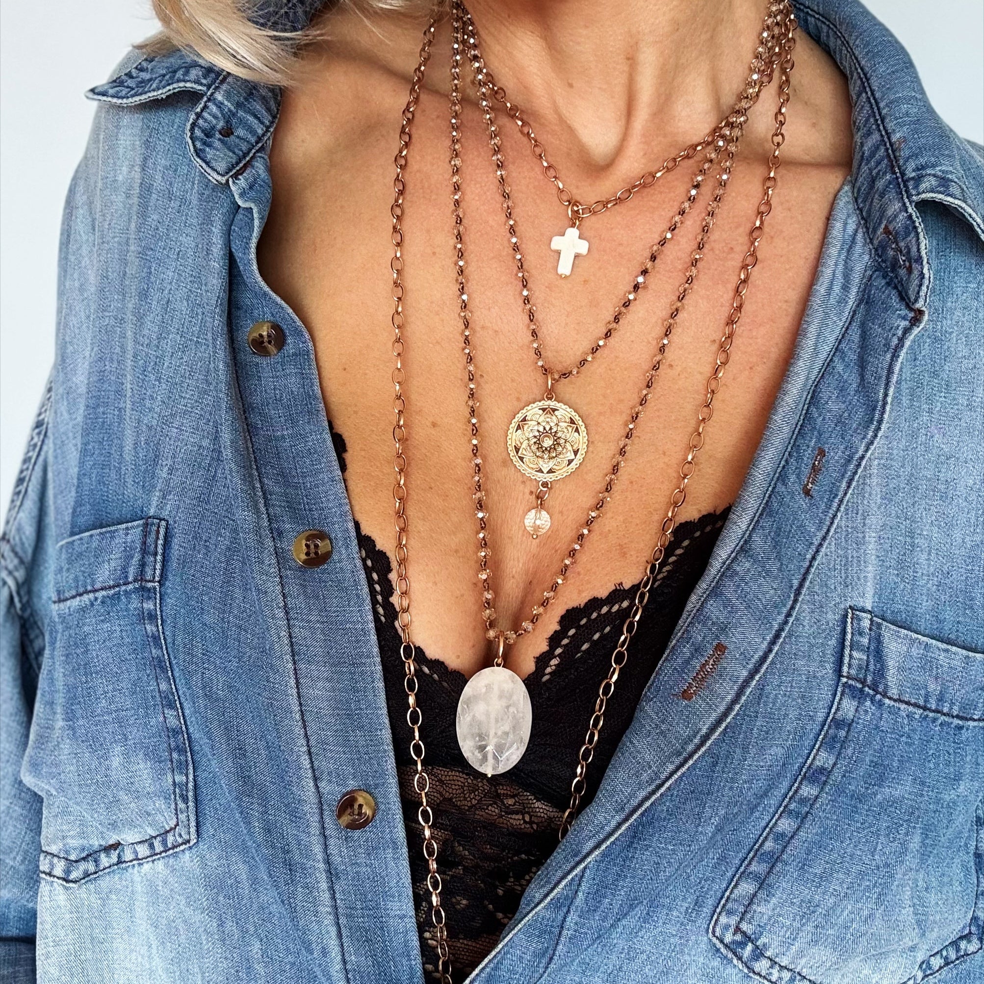 Grateful Thankful Blessed Mandala Layering Set