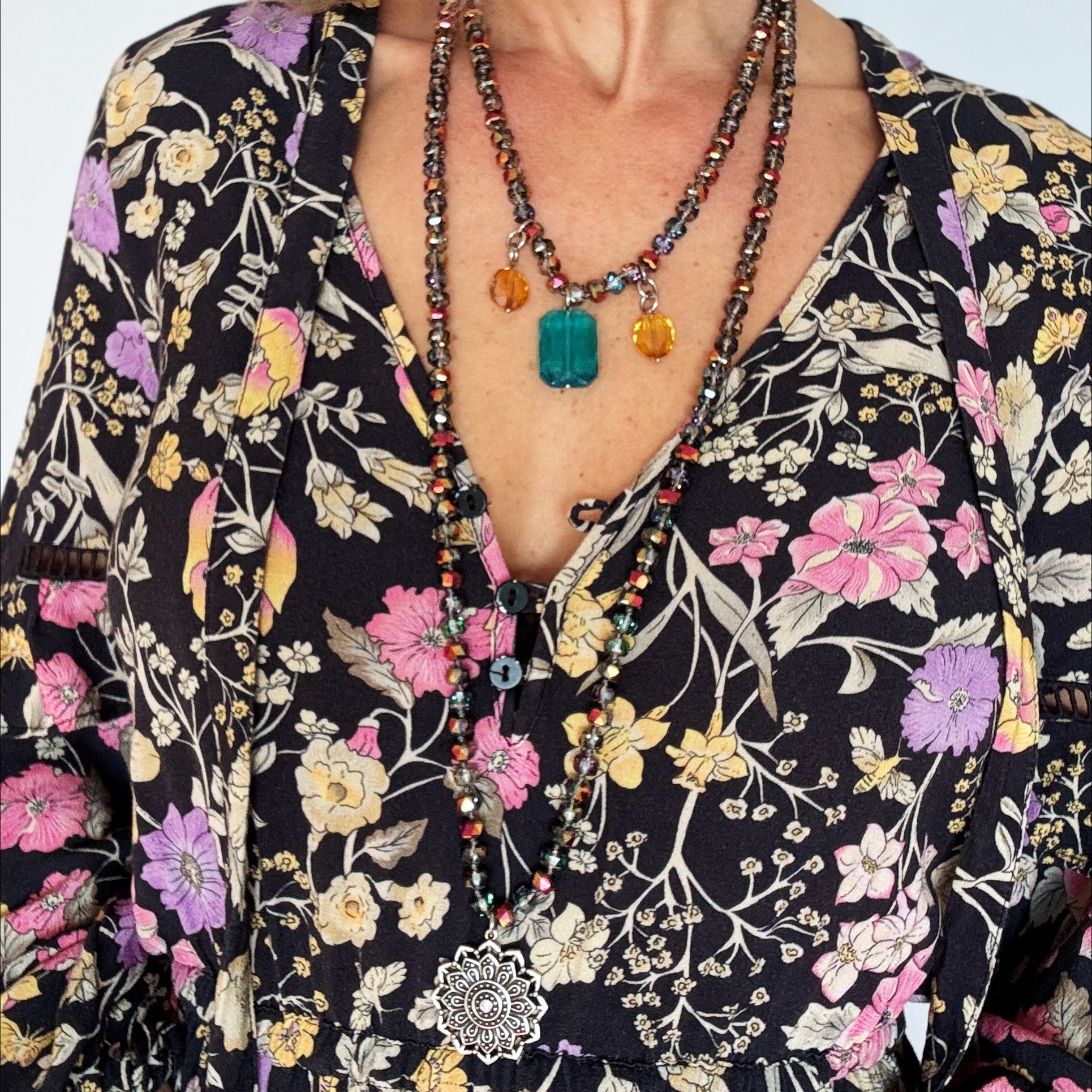 Remember Who You Are Crystal Bead Necklace