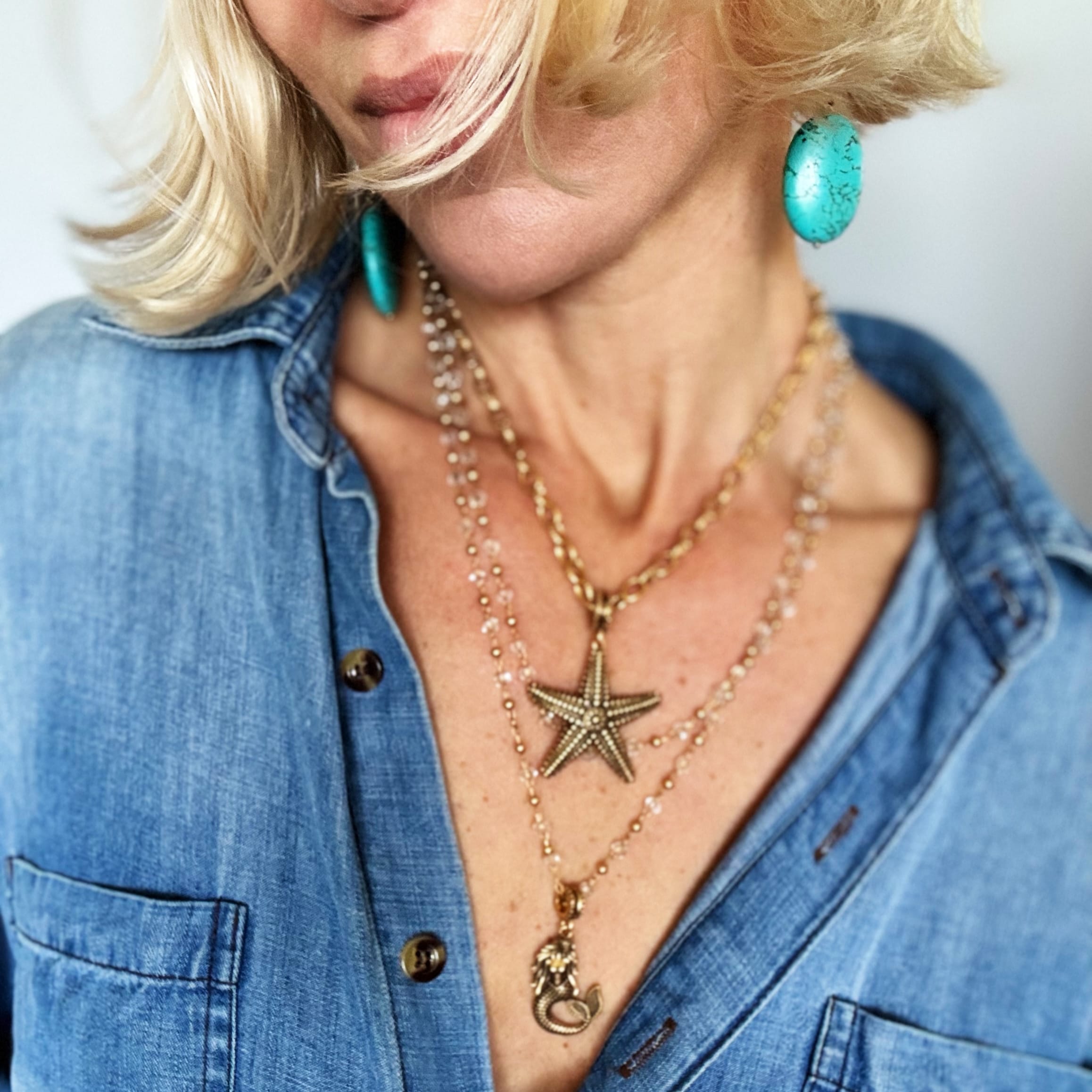 The Best Is Yet To Come Mermaid Crystal Dainty Necklace