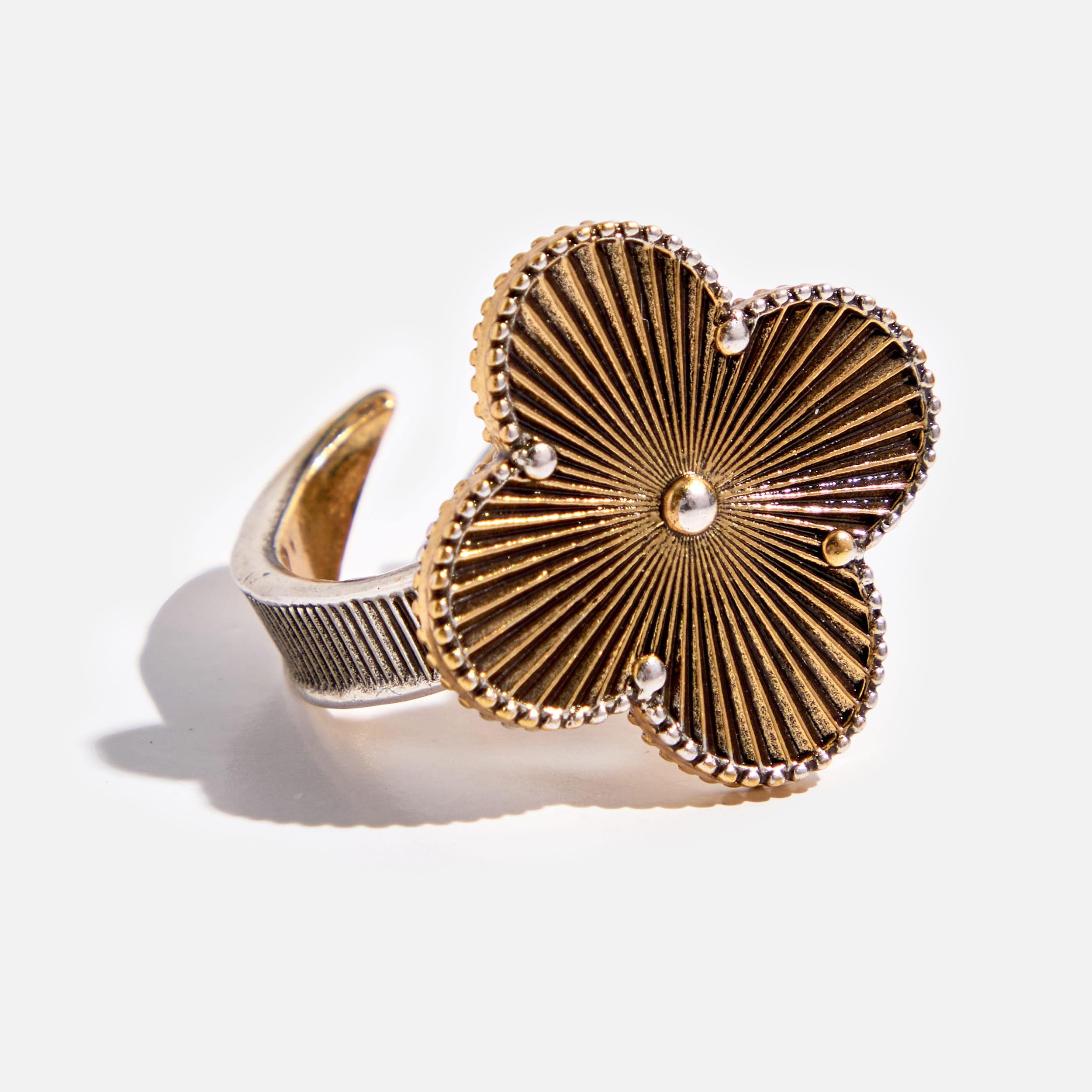 All Is Well Clover Adjustable Ring