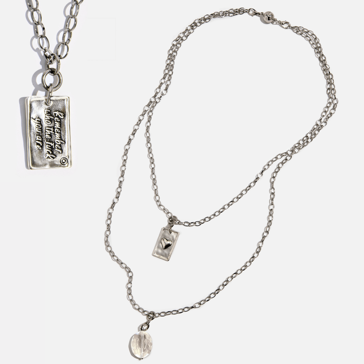 Remember Who the F*ck You Are Original Lite Necklace