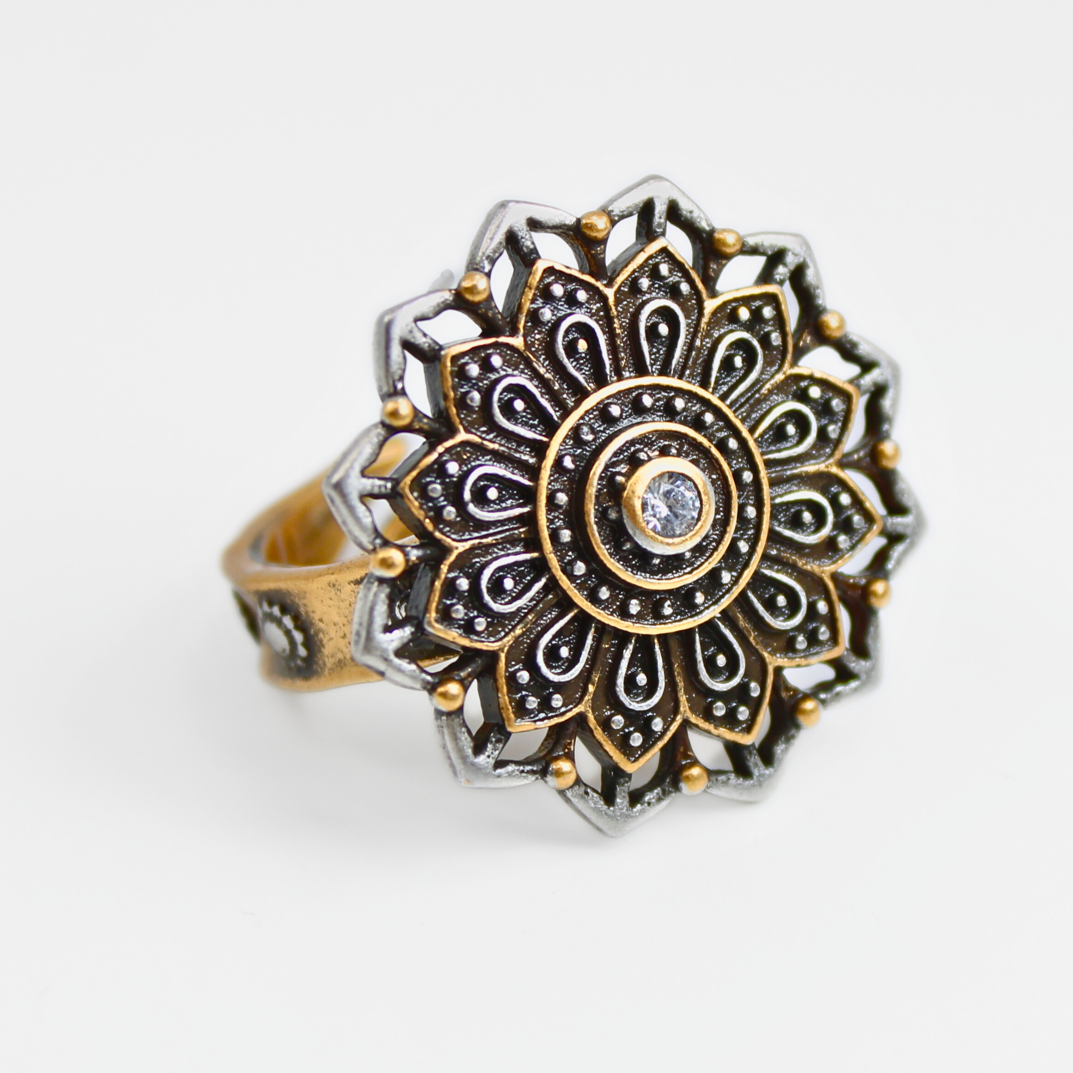 Remember Who You Are Flower Mandala Ring