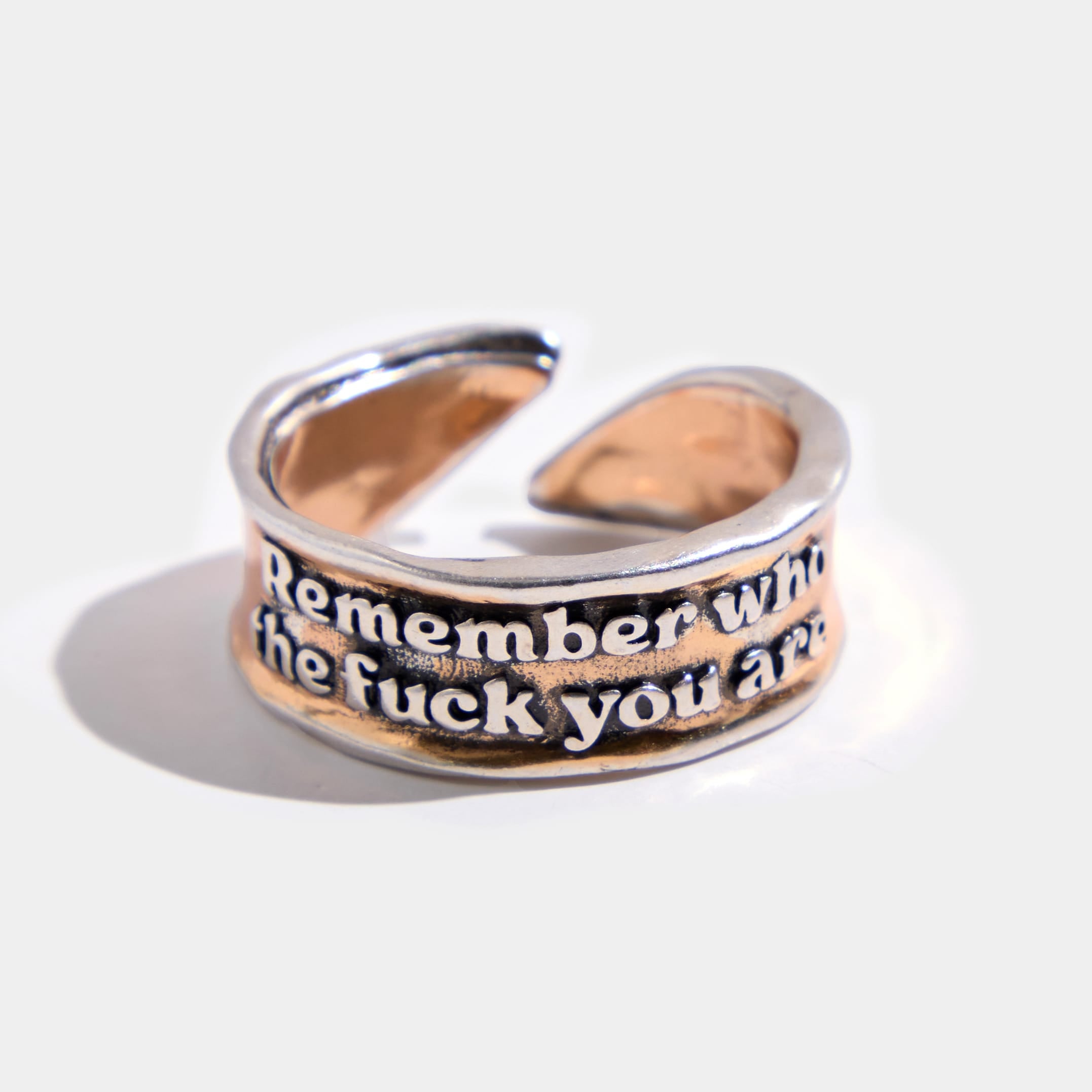 Remember Who The F*ck You Are Remember Adjustable Ring