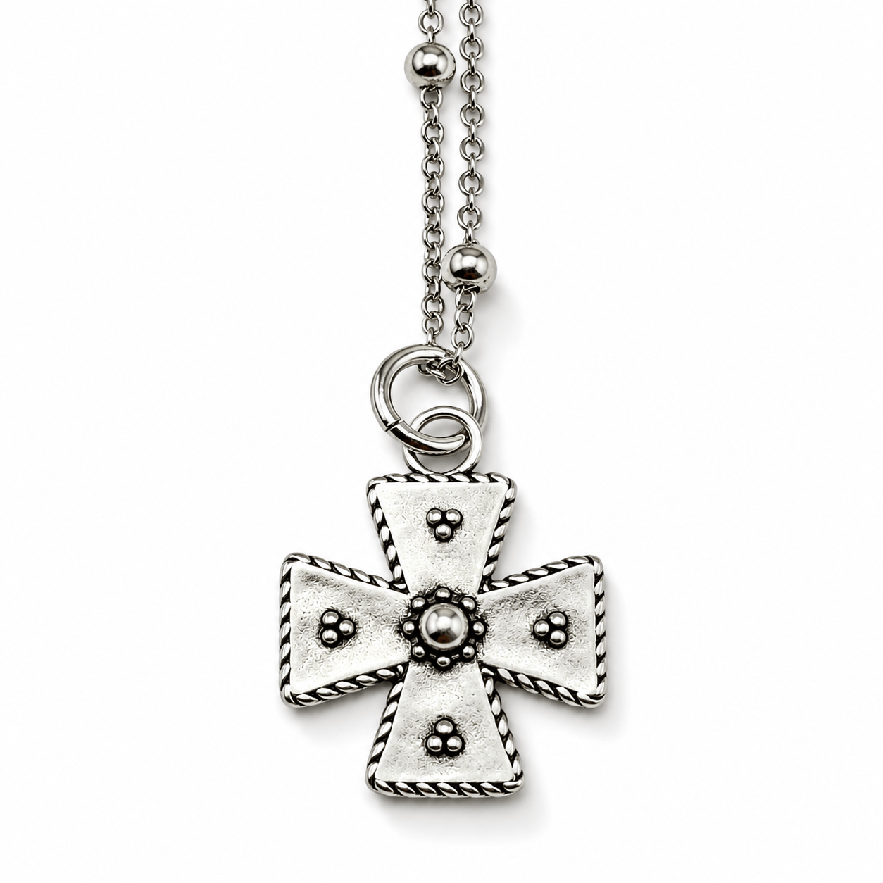 Thankful Modern Cross Dainty Necklace