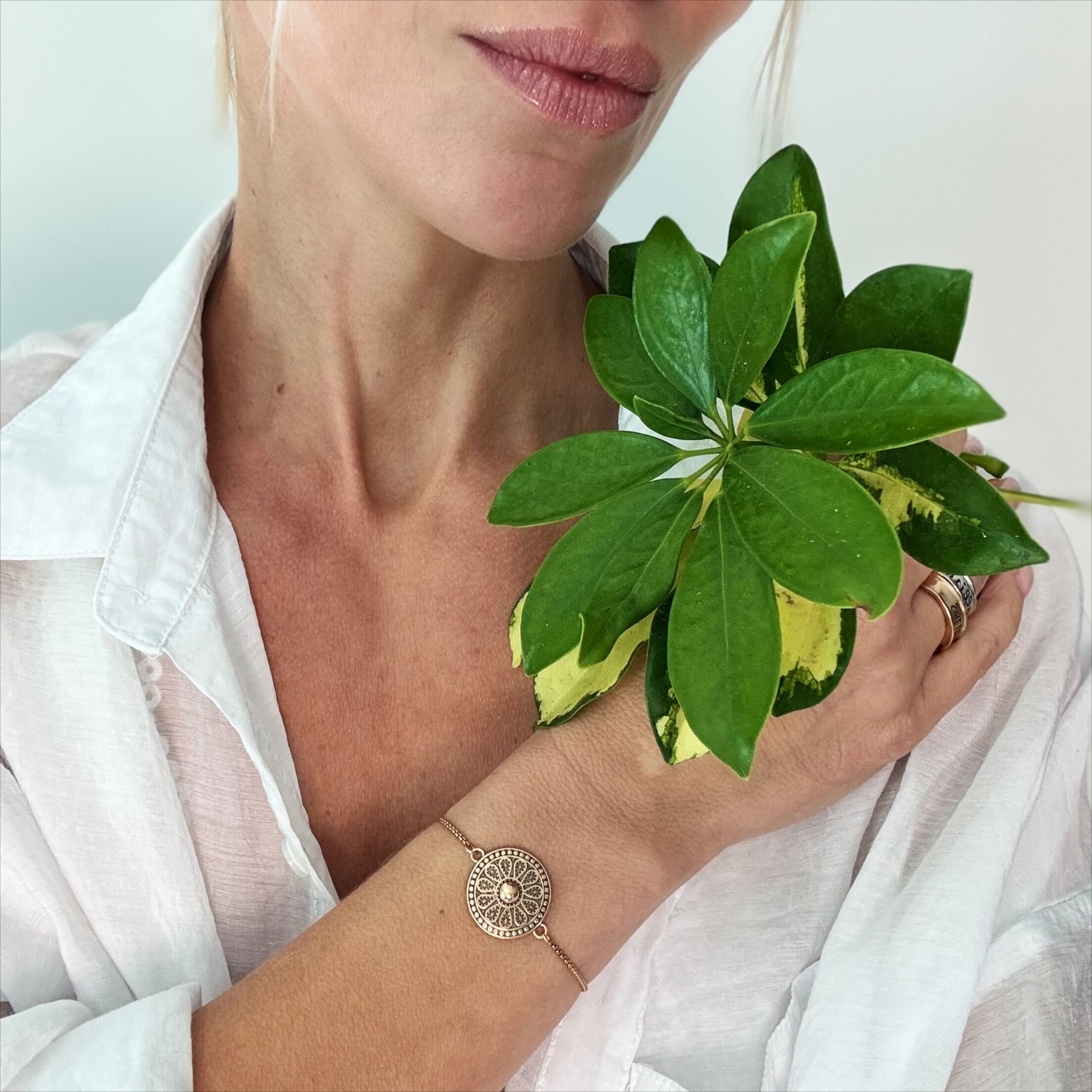 Live Love Laugh Mandala Adjustable Bracelet