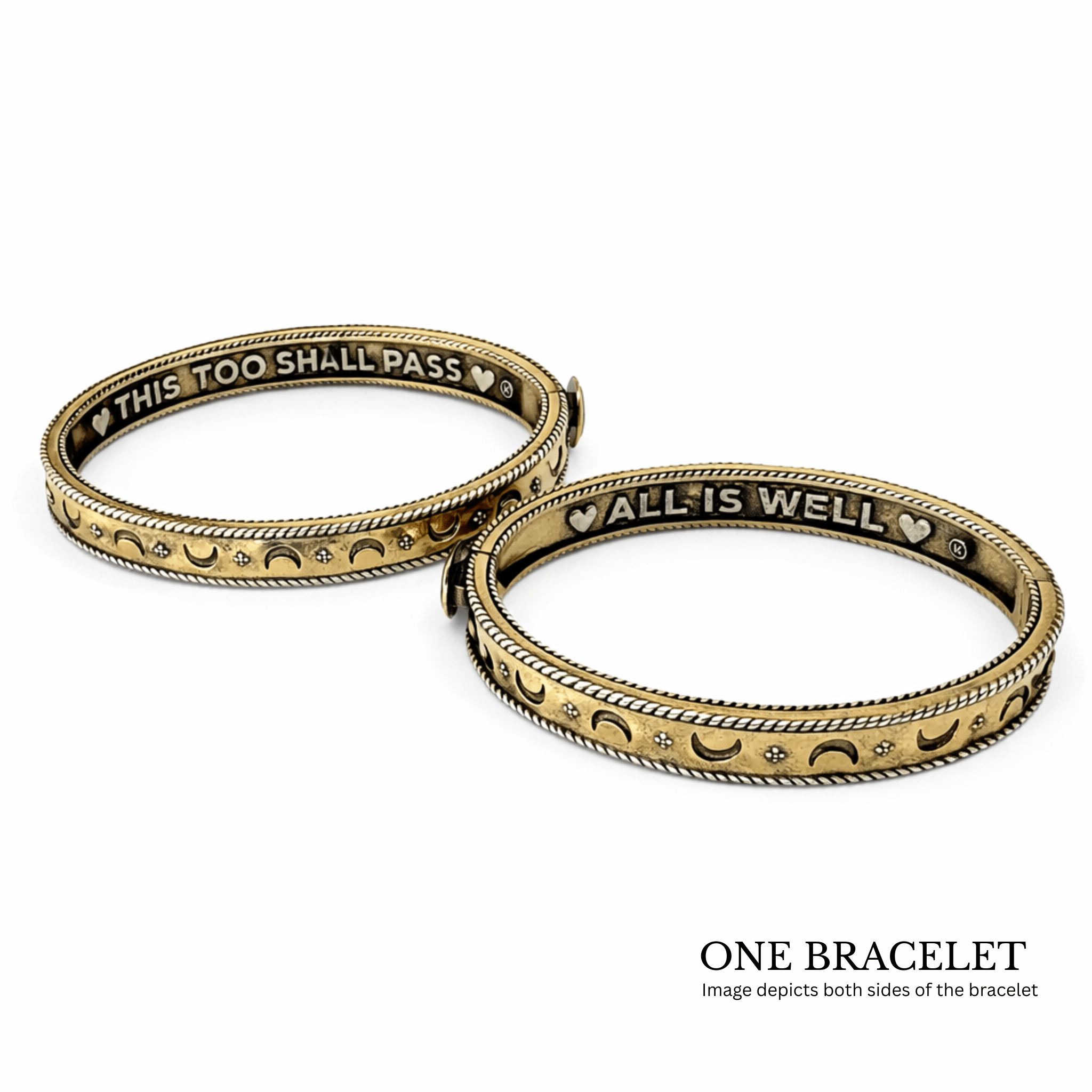 This Too Shall Pass All is Well Bangle Bracelet