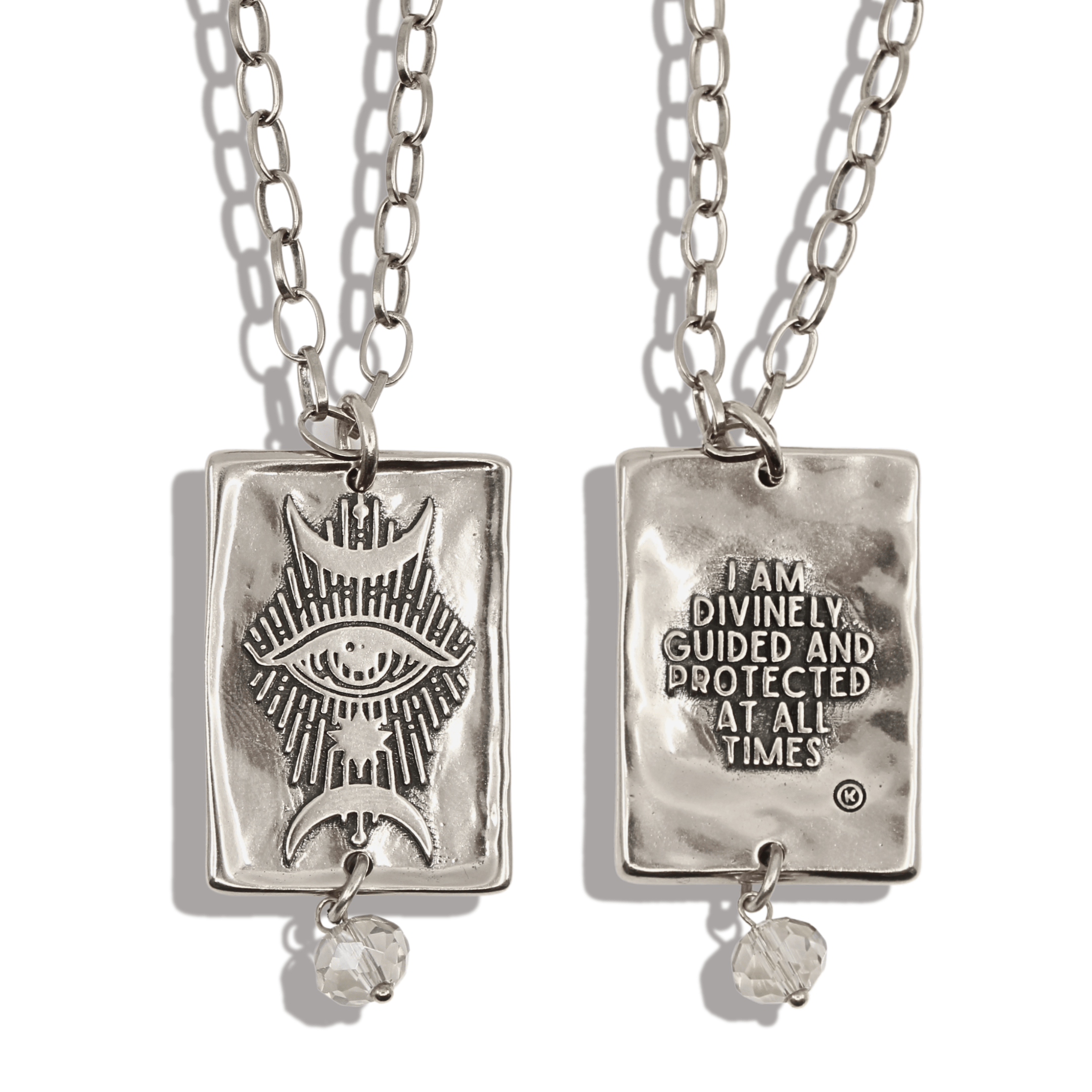 I Am Divinely Guided Triple Moon Original Necklace